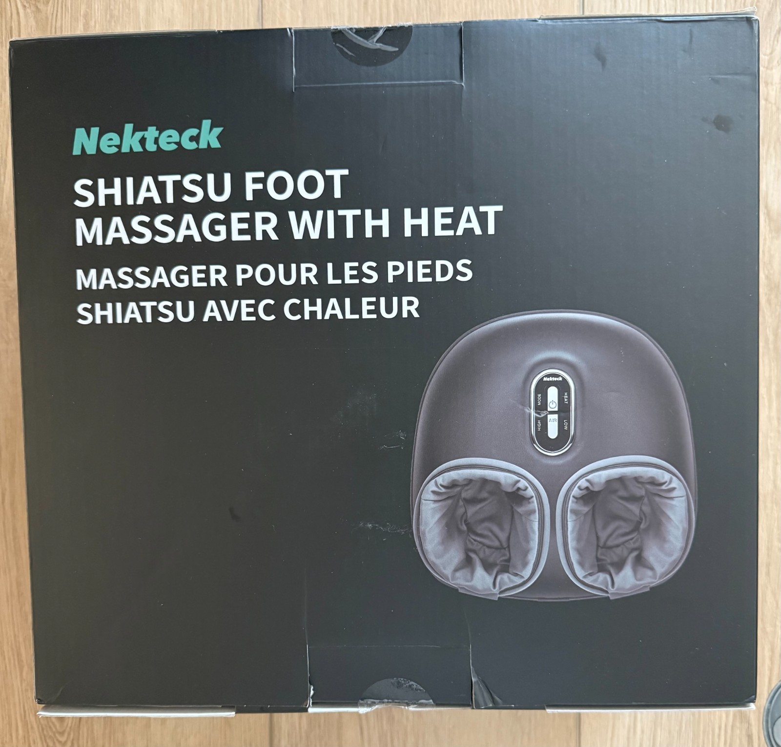 Nekteck Shiatsu Foot Massager Machine – Black (NK-FM-0301-GY-SP)