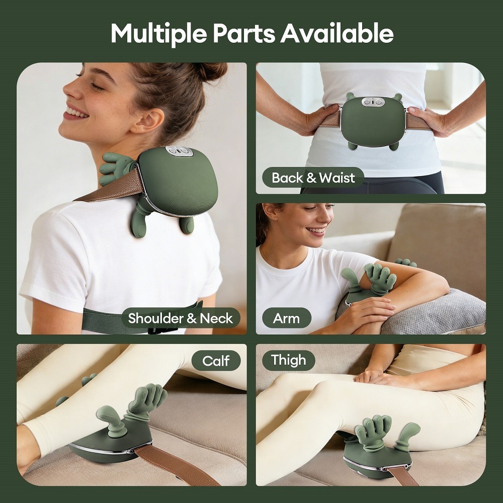 Hand Shaped Electric Neck Massager Deep Tissue Trapezius & Shoulder Massager