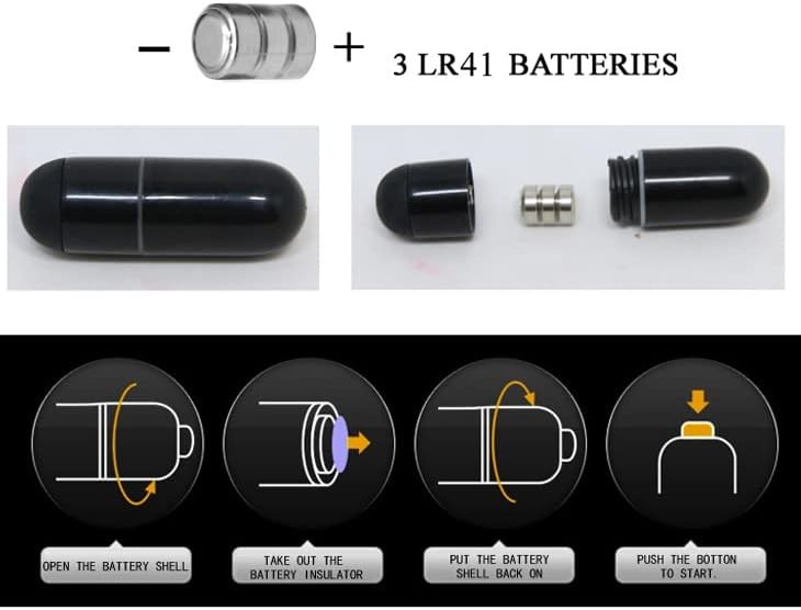 Silicone Finger Massager Vibrating Black Wireless Cordless Personal Compact New