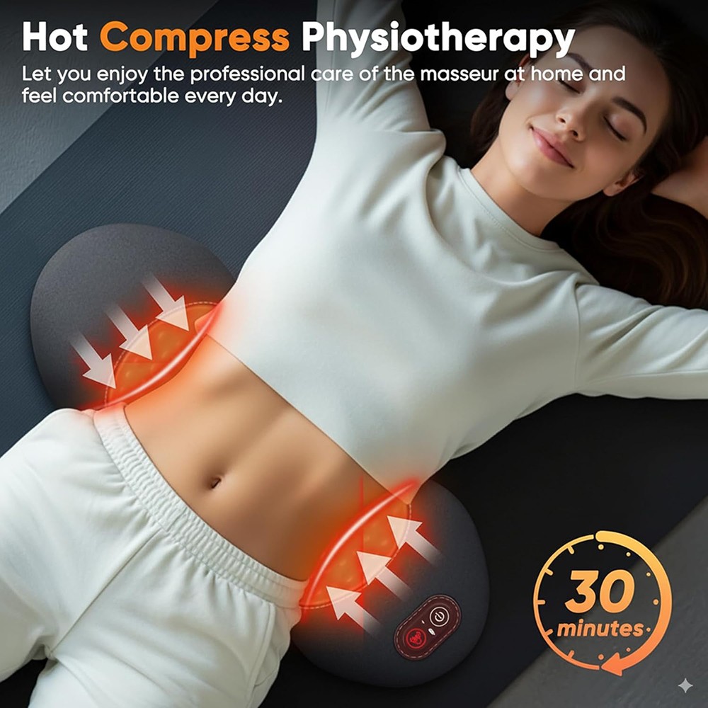 Electric Lumbar Support Pillow 3 In 1 Smooth Spine Triple Fusion Back Massager