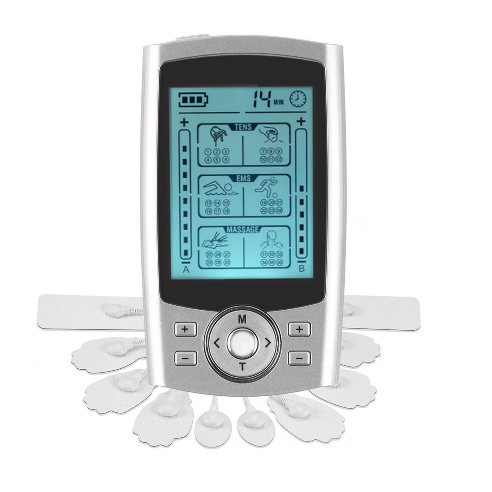 36 Modes Portable Tens Unit Muscle Stimulator Machine Pulse Massager Device