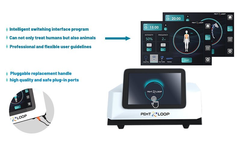 Protable PMST Loop EMTT PEMF Machine Magnetic Physio Therapy Massage Pain Relief