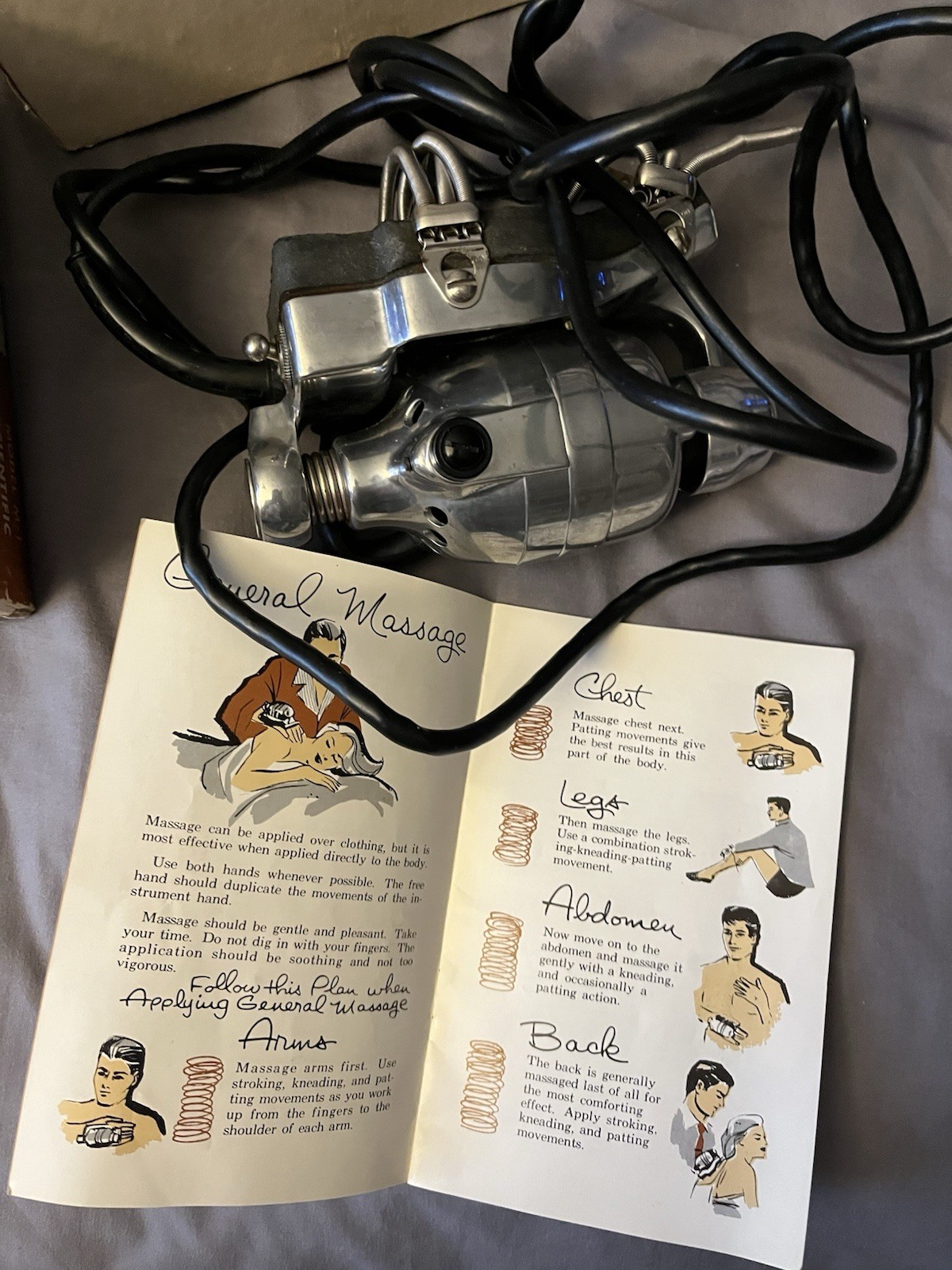 Oster Heavy Duty Handheld Massage Instrument, Rotating Swedish, Corded 110V