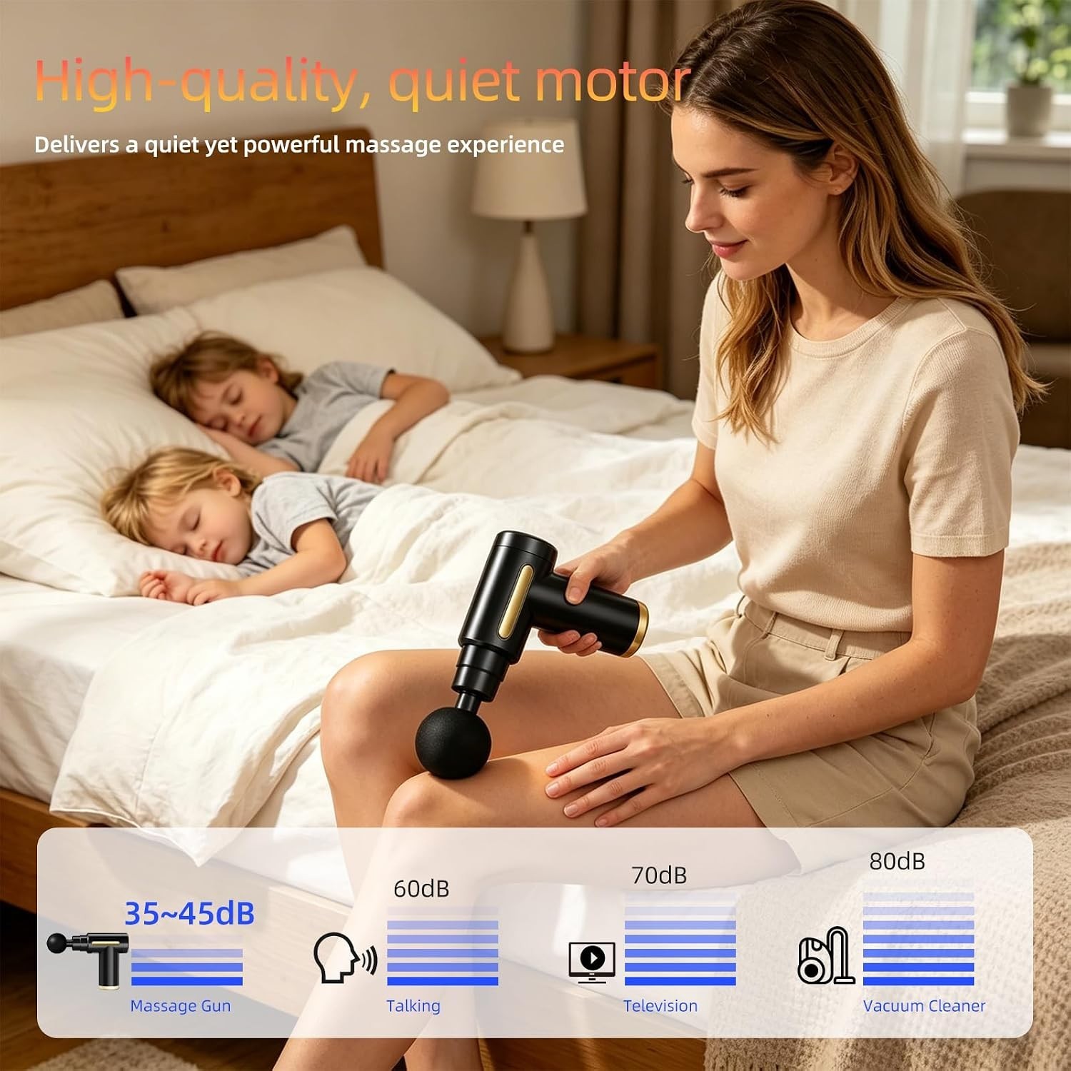 Massage Gun, Electric Massager, Suitable for Whole Body to Relieve Fatigue, R…