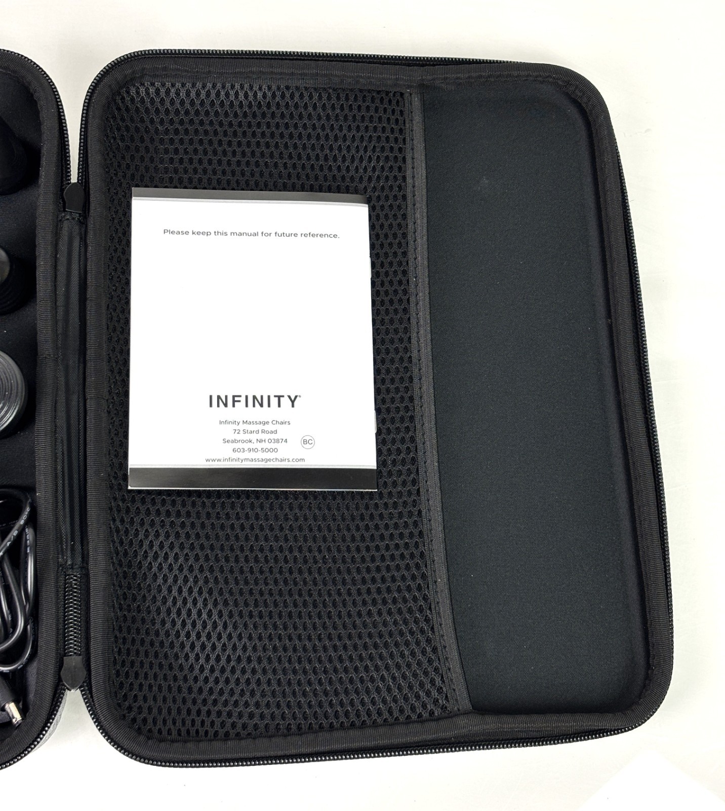 Infinity PR Pro Advantage 45W Cordless Massage Gun with 6 Heads PARTS ONLY READ