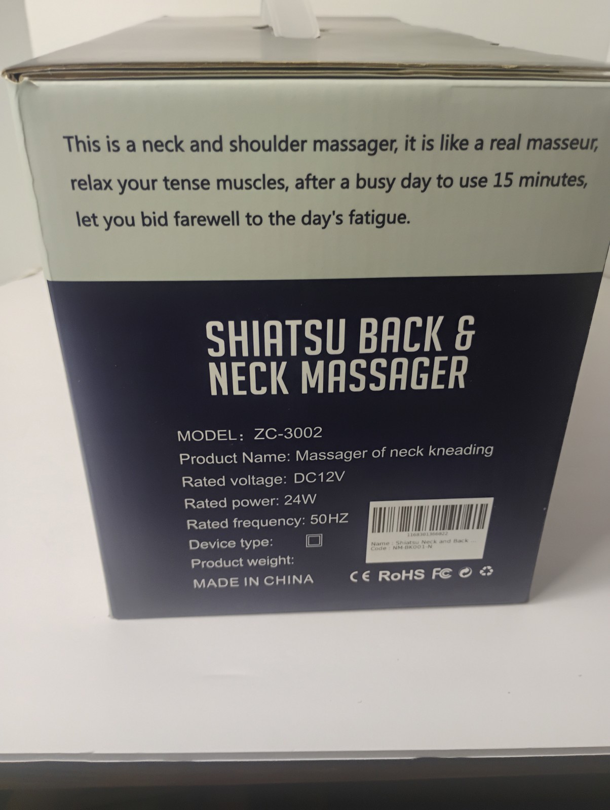 DAILY LIFE SHIATSU BACK & NECK MASSAGER WITH HEAT / DEEP KNEADING / ZC-3002