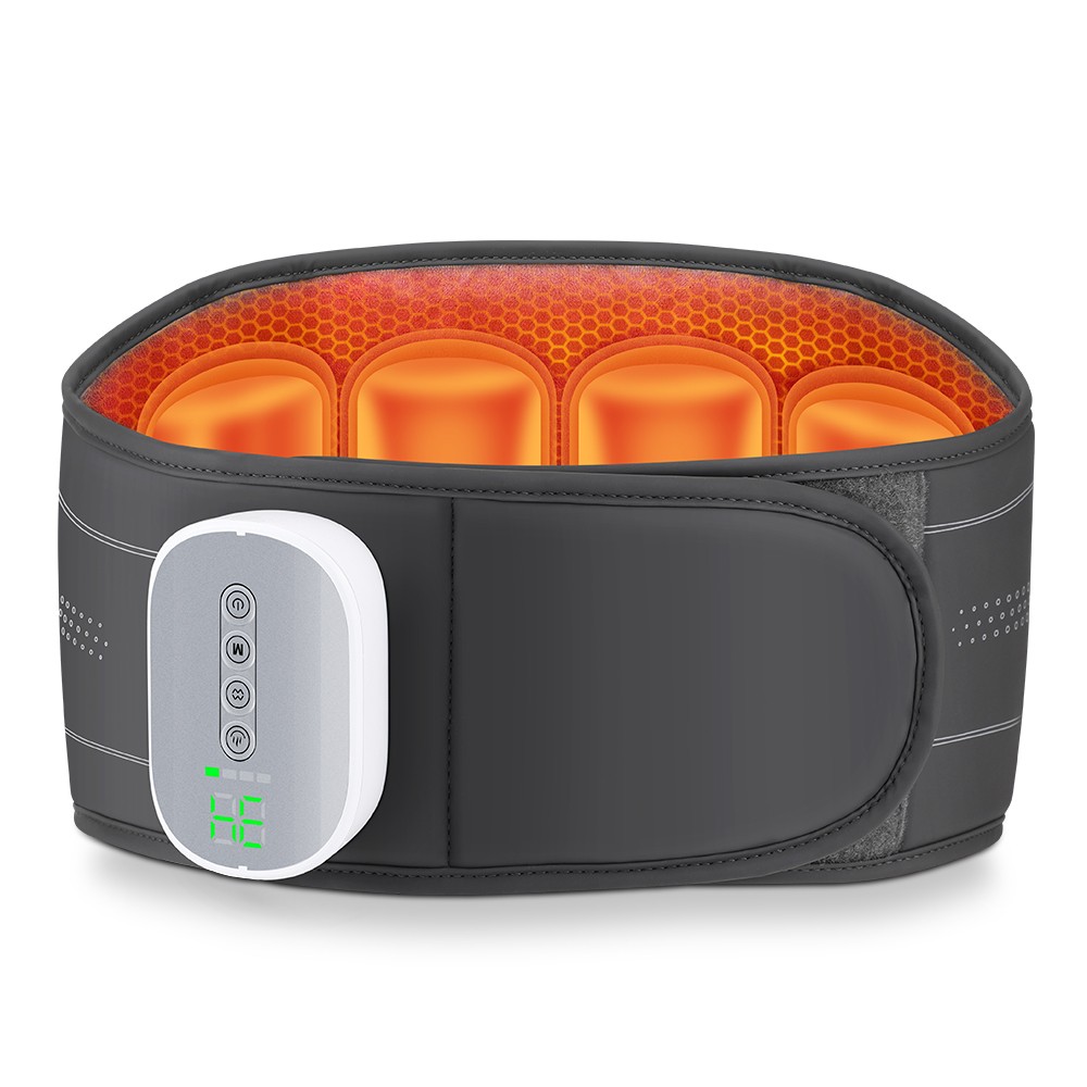 Heated Back Brace Massager for Lower Back Pain Relief, Cordless Compression Belt