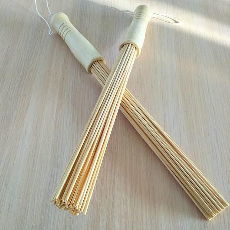 Massage Bamboo Broom for Sauna and Banya – Relaxing Massage Cellulite Massage…