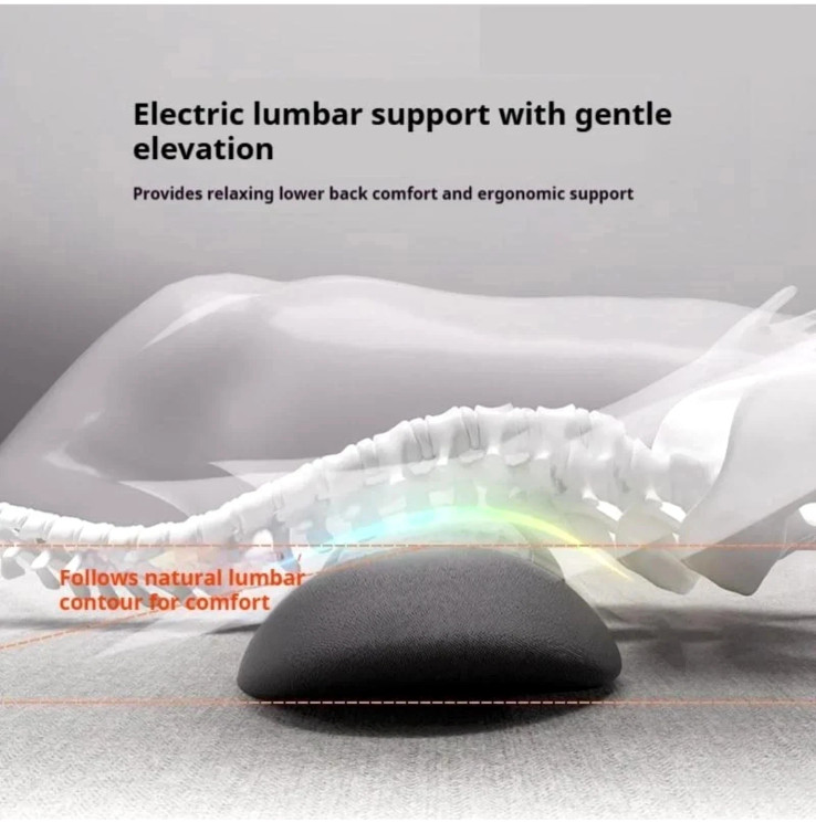 3 In 1 Electric Lumbar Support Pillow Smooth Spine Triple Fusion Back Massager