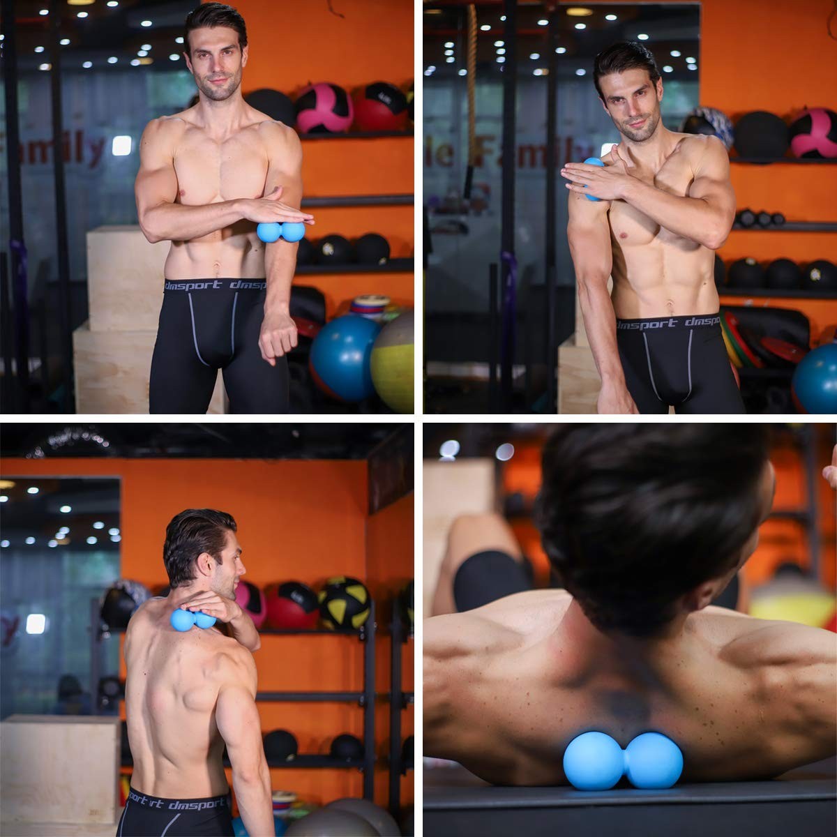 Double Lacrosse Massage Ball – Peanut Massage & Mobility Tool for Deep Tissue Re