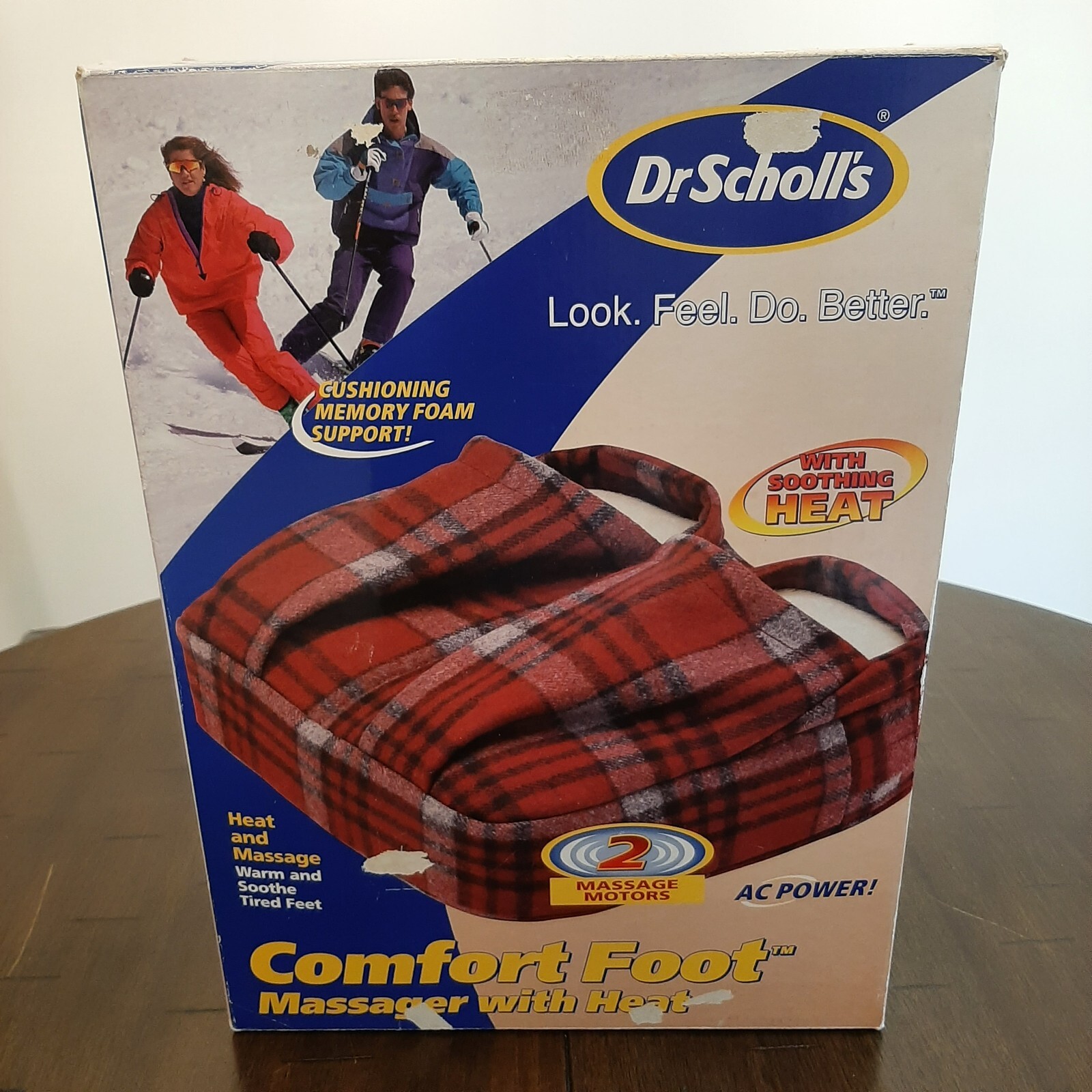 Dr. Scholl’s Comfort Foot Massager with Heat. Memory Fit Series. New open box.
