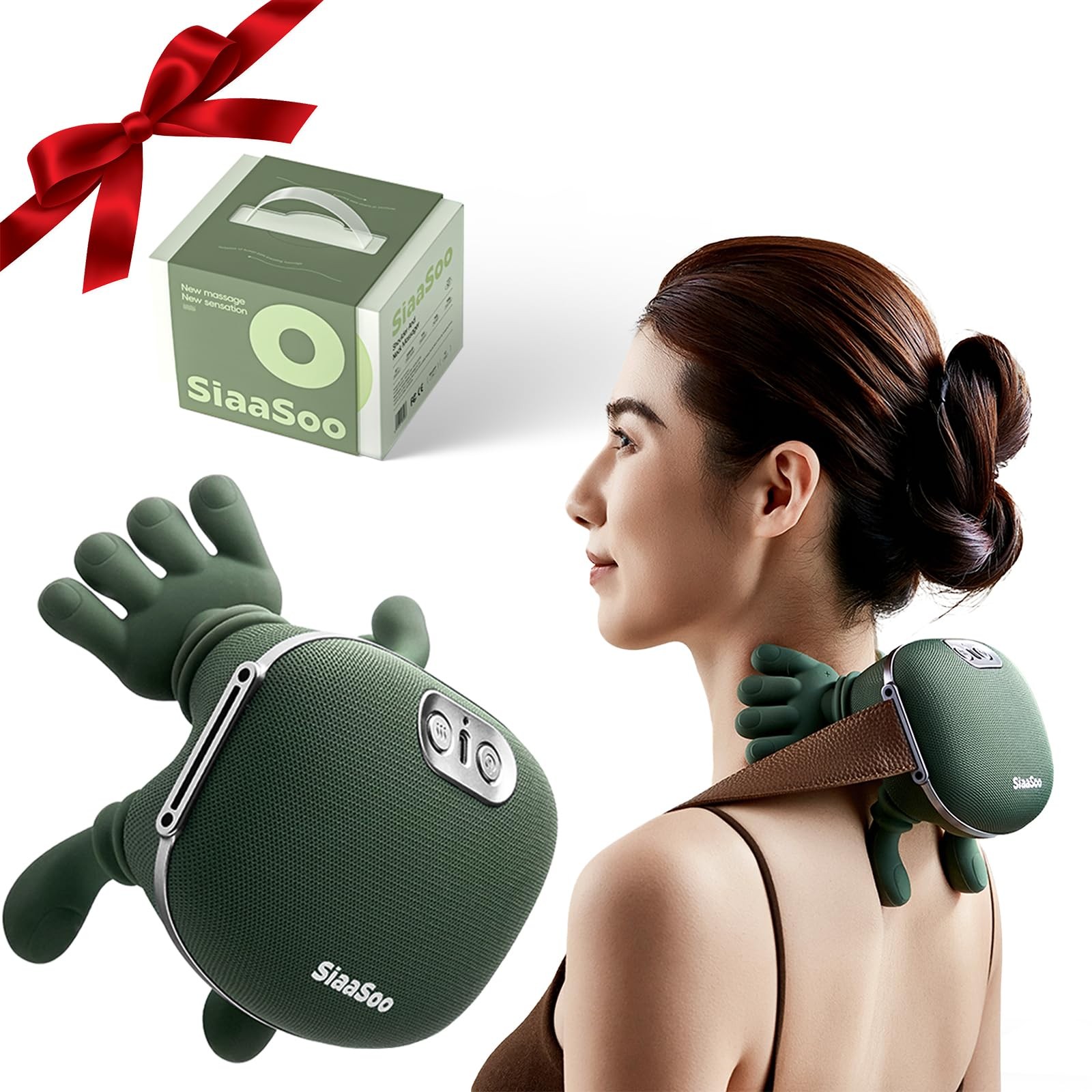2026 Siaasoo Neck Massager with Hands-3-Level Adjustable Intensity, (Genuine …