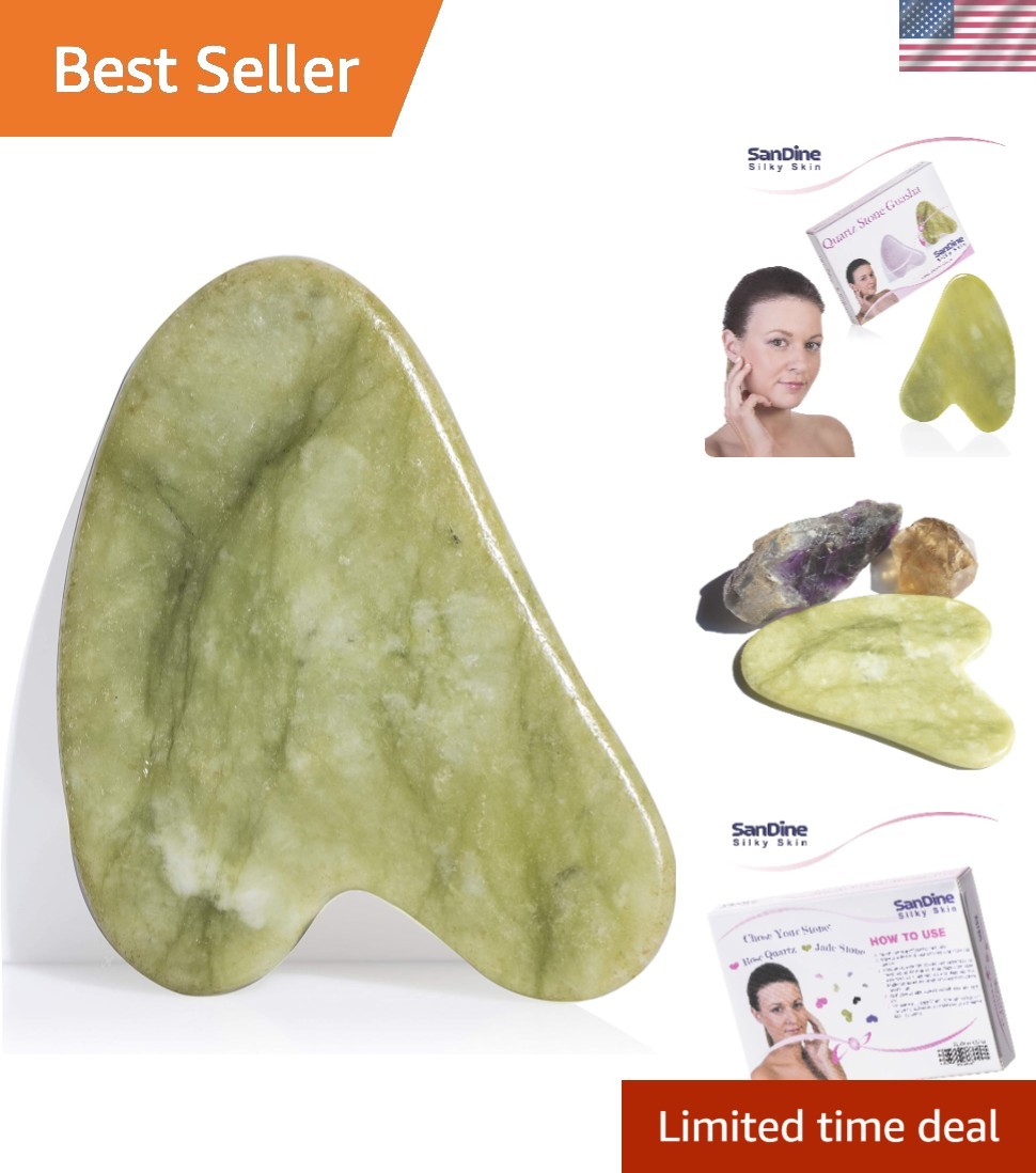 Luxurious Jade Gua Sha Massage Tool – Cordless Facial Care for Timeless Beauty