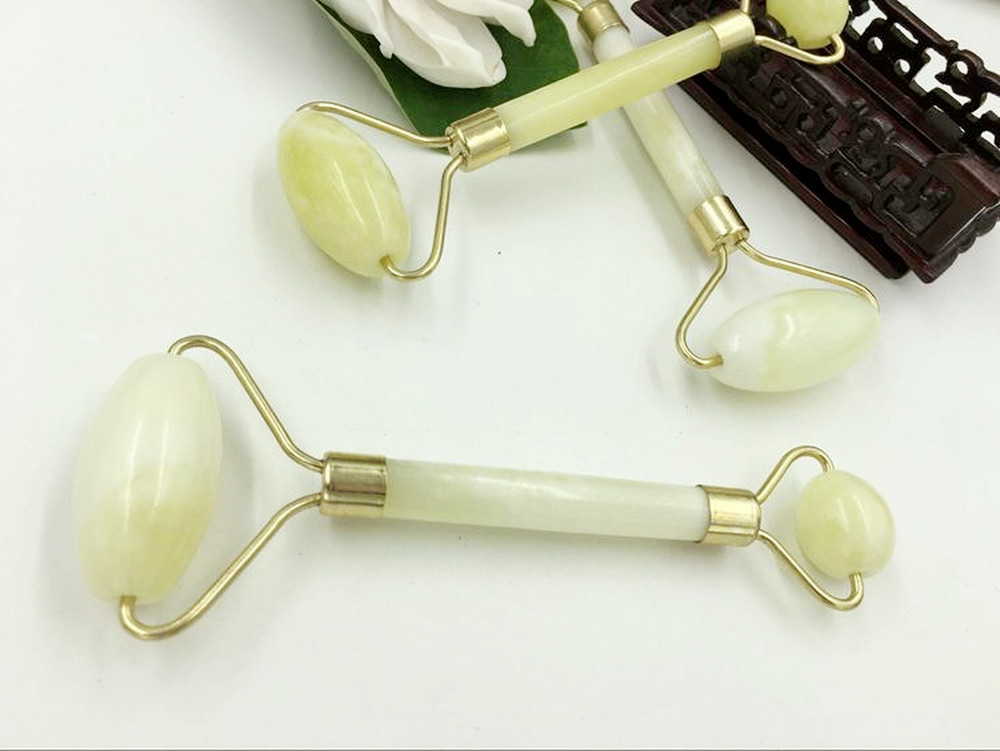 1PCS Facial Massage Body Head Neck Foot Nature Beauty Tool Jade Roller Braces