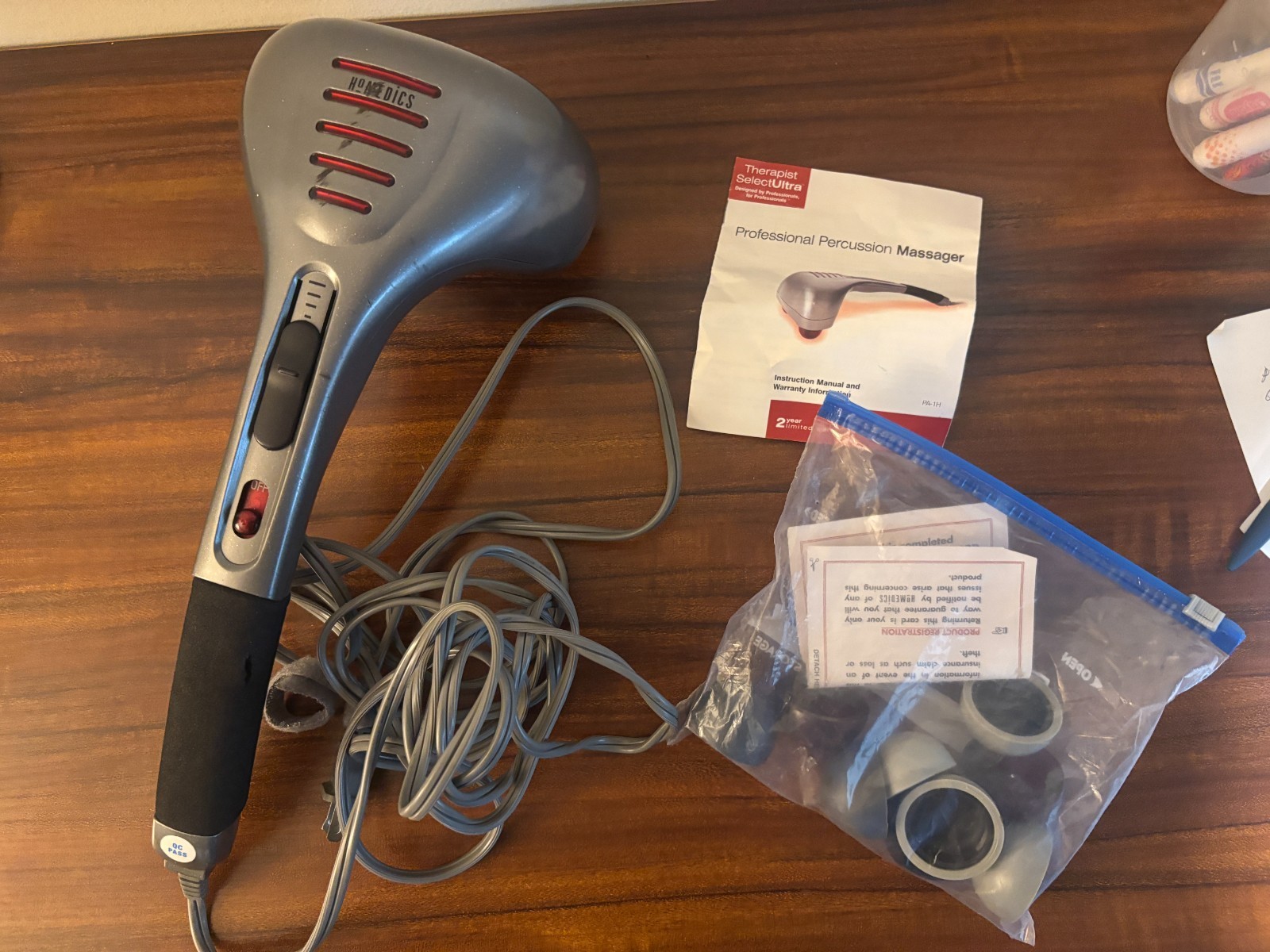 Homedics PA-1H Professional Percussion Massager With Heat Tested Working