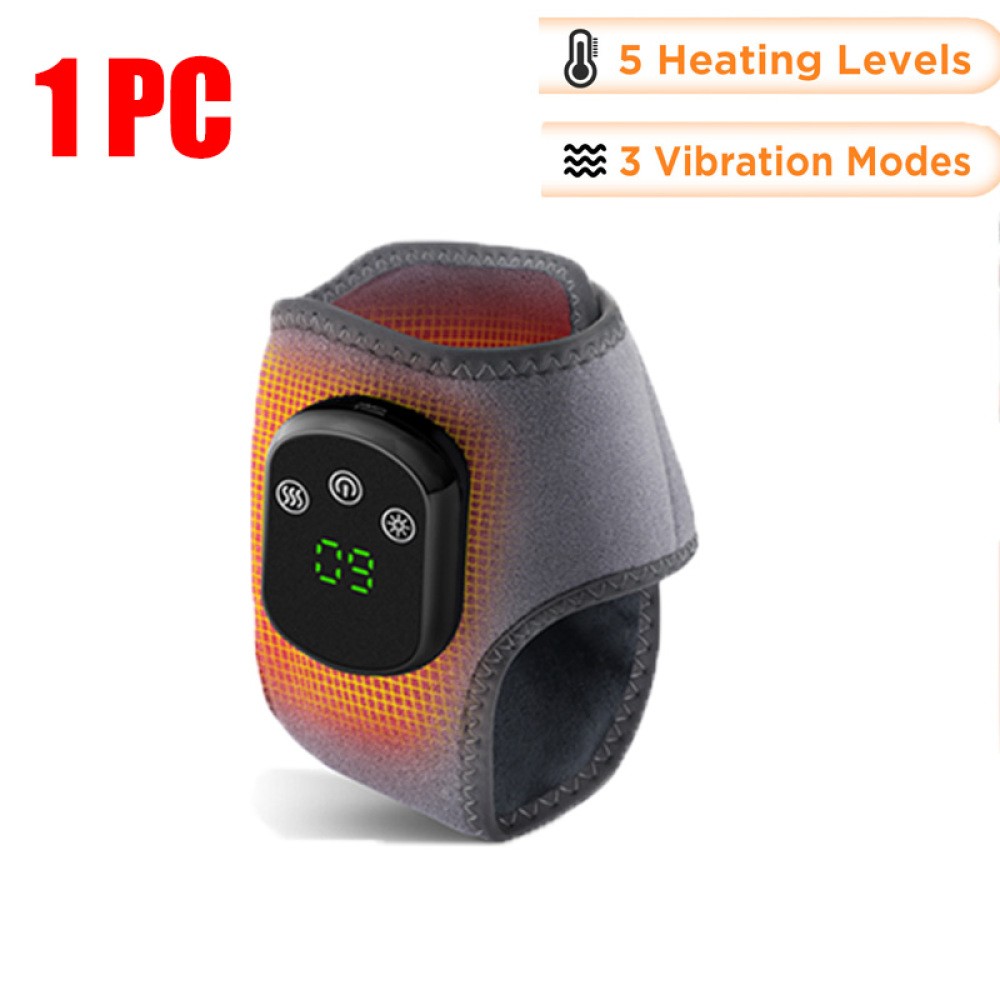 2 Pack Electric Foot Ankle Massager Pain Relief 5 Heat Levels, 3 Vibration Modes