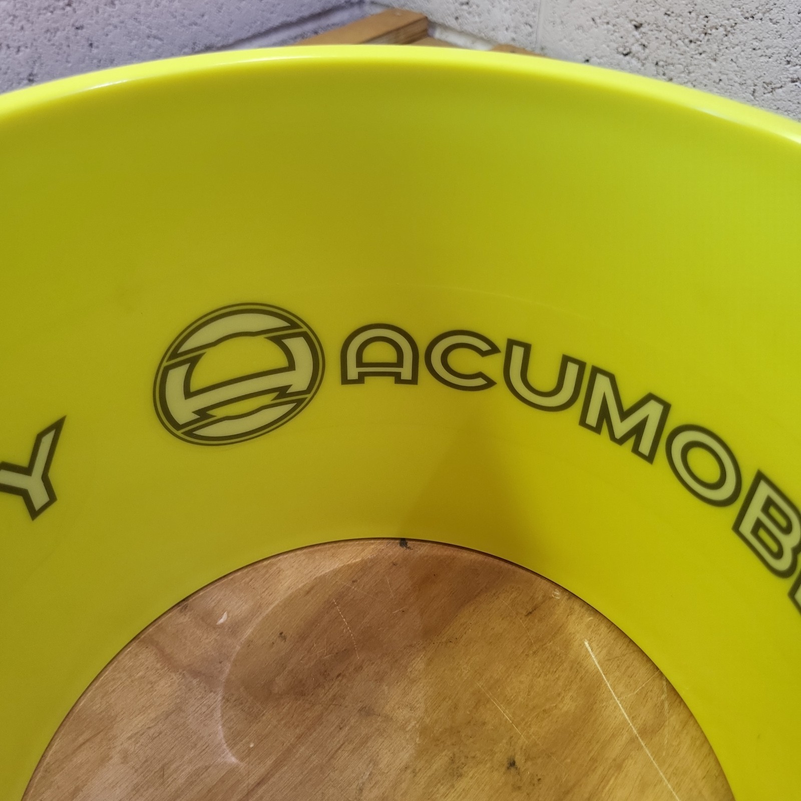 Accumobility The Ultimate Back Roller Exercise Yoga Wheel Black Yellow 11″ x7″