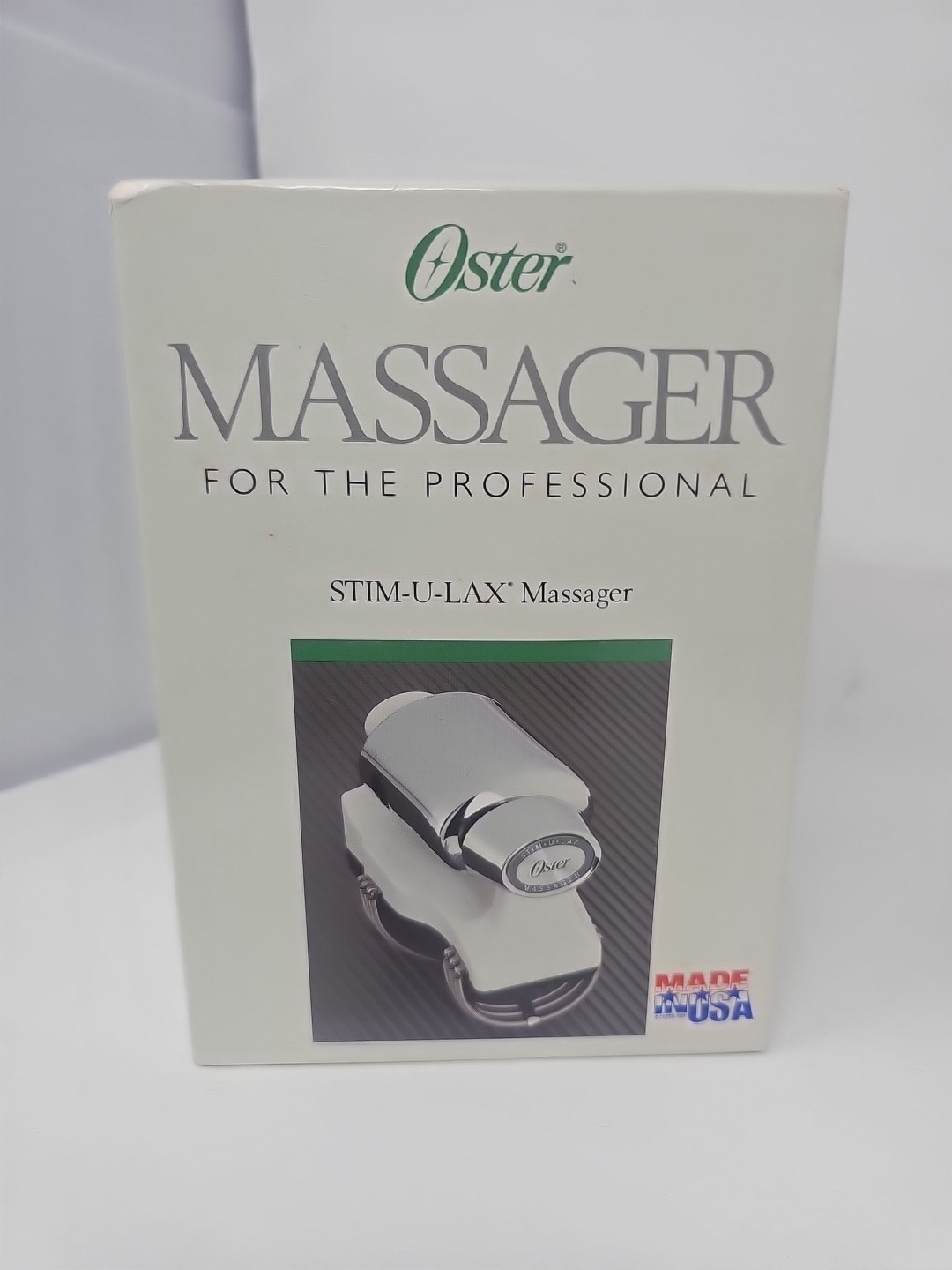 Oster Stim-U-Lax Therapeutic Massager 14-11 Chrome, Box, Works Great