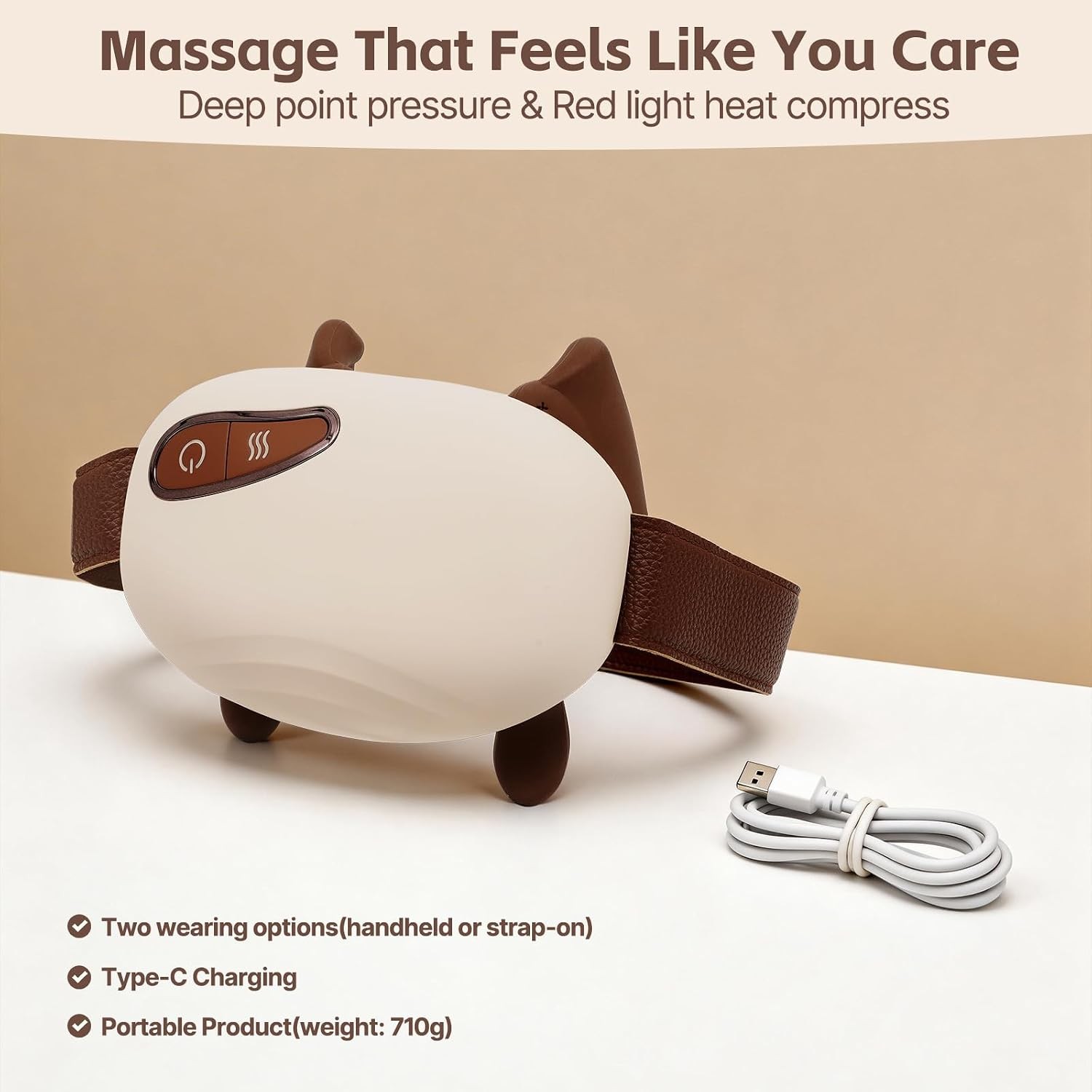 Neck and Shoulder Massager, Deep Tissue Massage 4D Bionic Real Touch Shiatsu wit