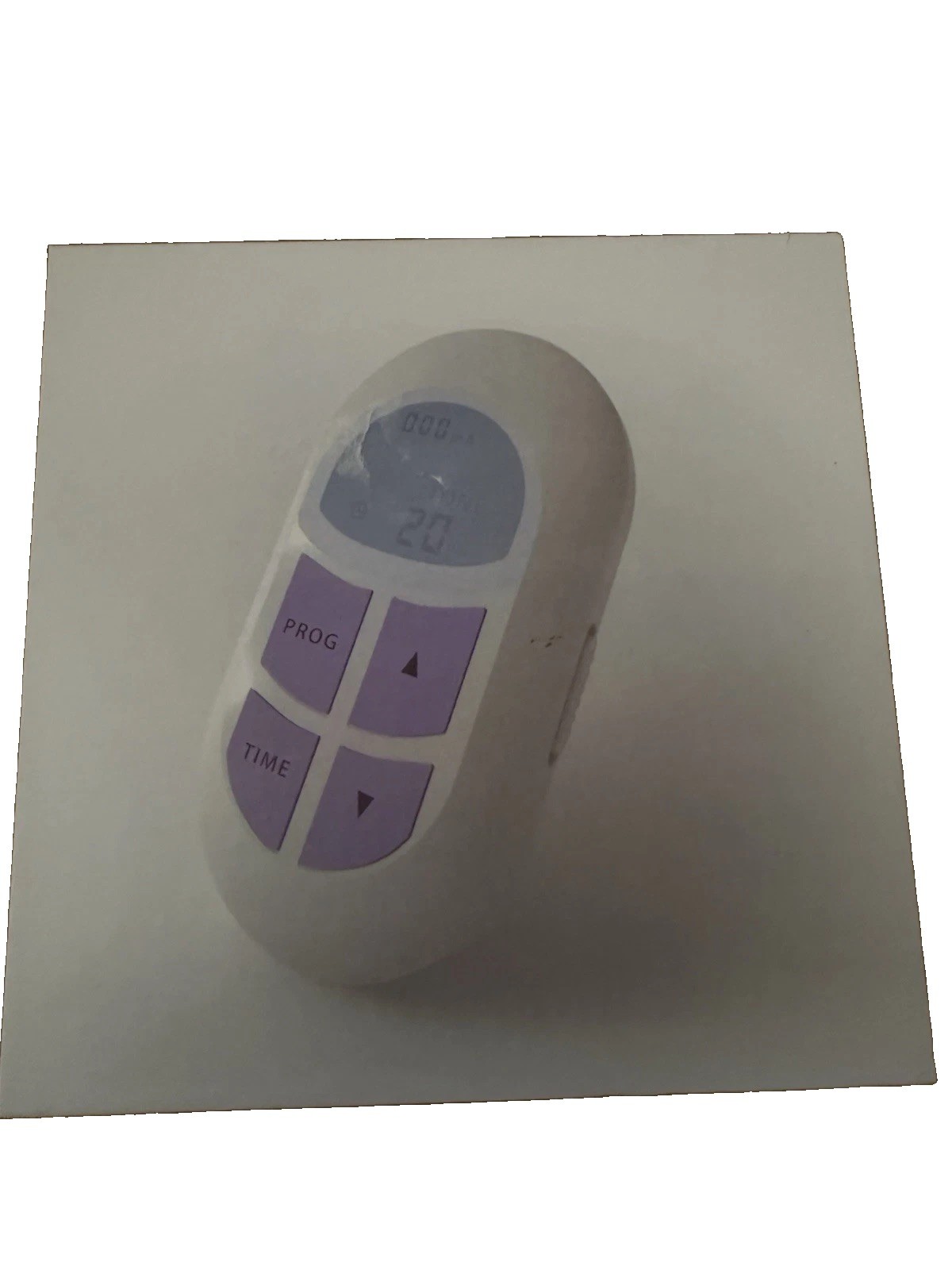 Mymini-01 Portable Handheld TENS Unit Pulse Massager USB/Battery White/Purple