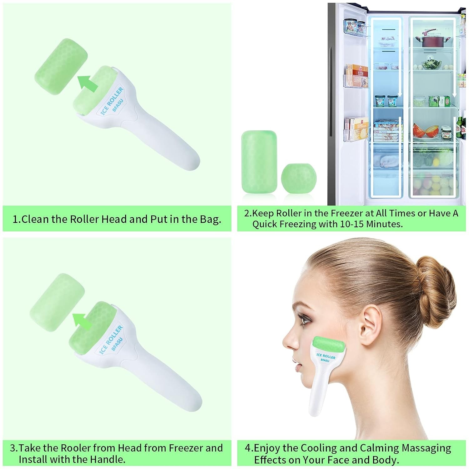 Travel-Friendly Ice Roller Set: Soothe, Refresh & Enhance Your Skincare Routine
