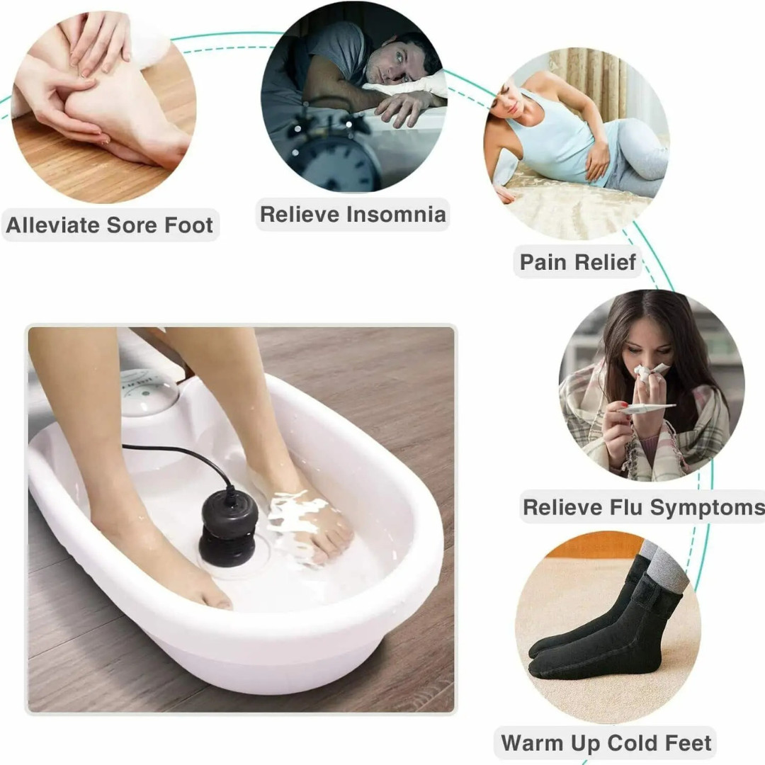 Reusable Ionic Foot Bath SPA Detox Therapy Aqua Body Health Care Toxins Remove