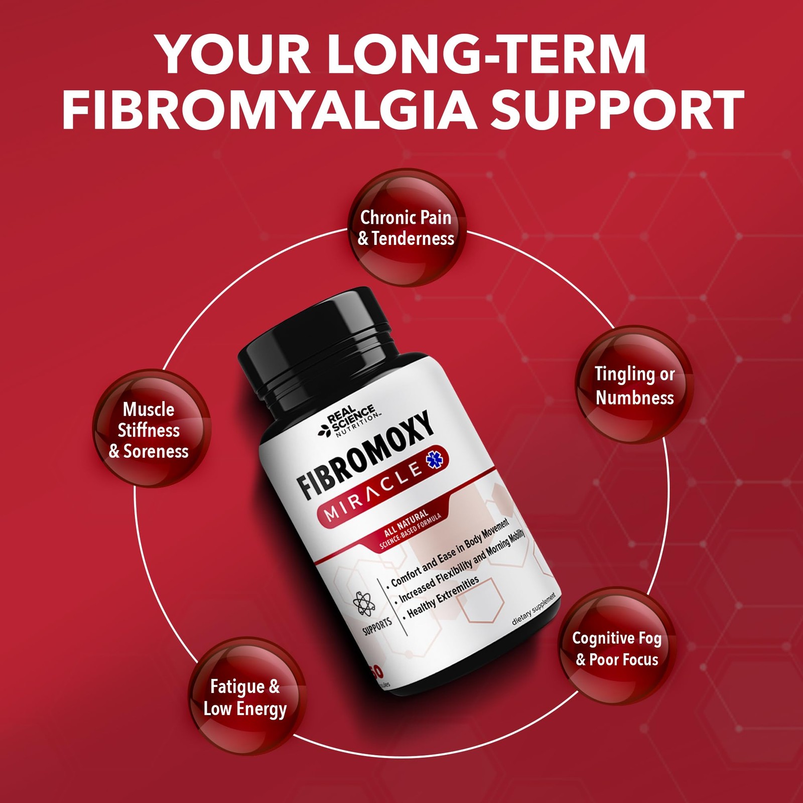 Real Science Fibromoxy Miracle – All Natural Fibromyalgia Relief Supplement f…