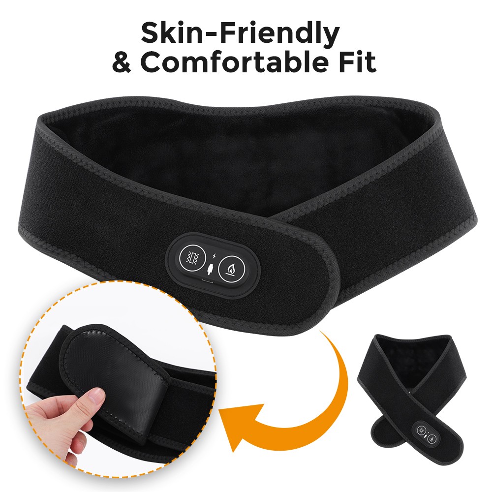 Red Light Therapy for Neck and Shoulders Wrap,Cordless Infrared Heating Pad Belt