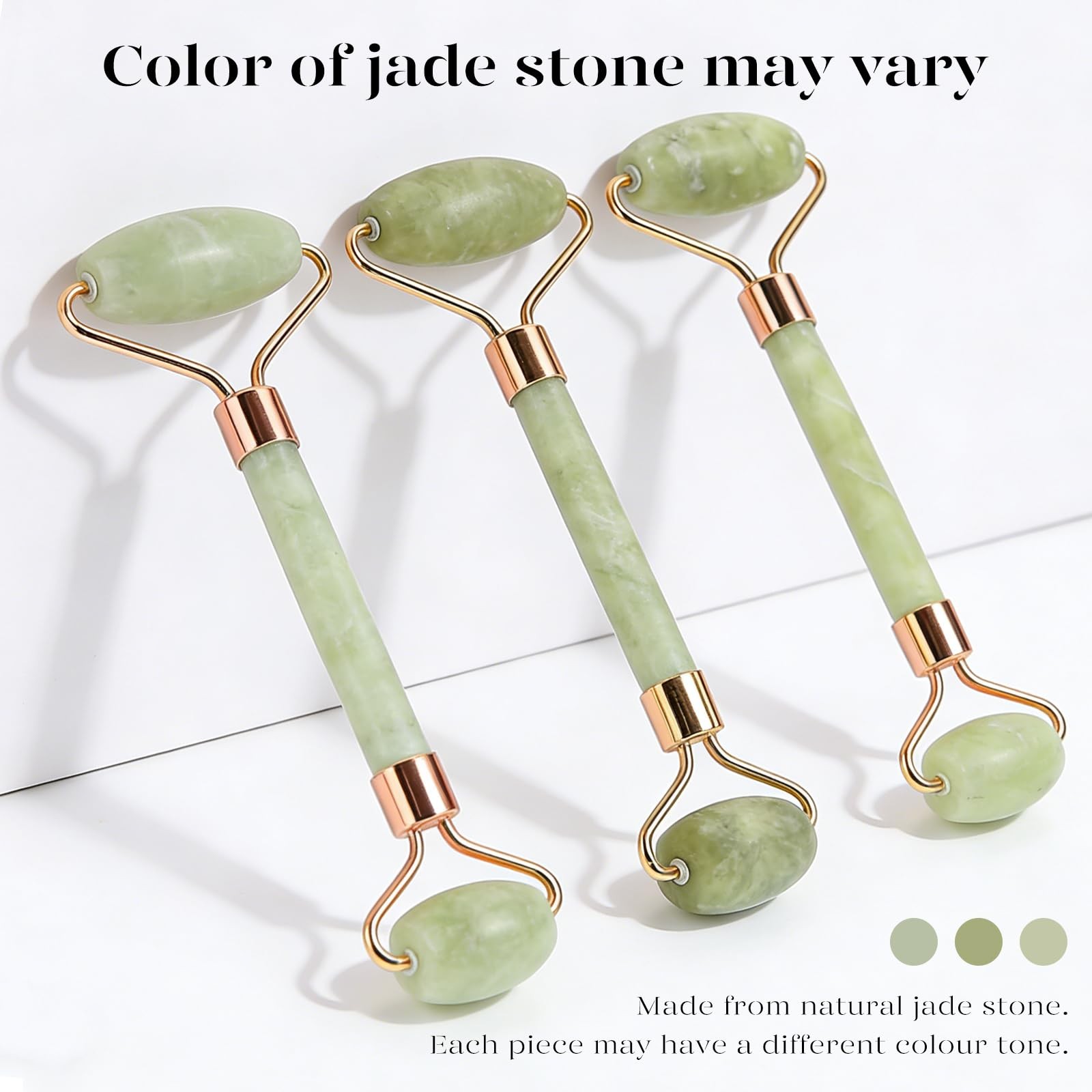 IcyMe Jade Roller & Gua Sha Set Roller and Gua Sha Tools for Skin Care Routin…
