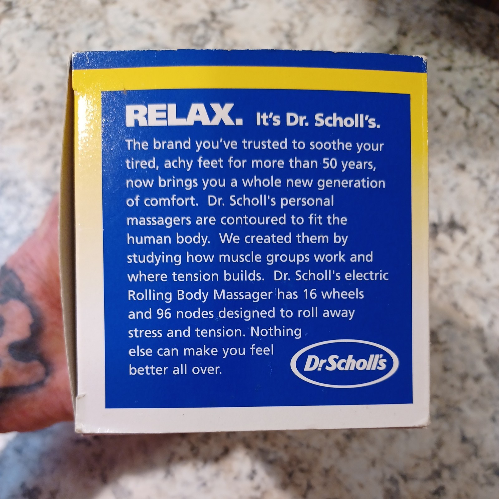 Dr Scholl’s Electric Rolling Body Massager 16 Vibrating Wheels DR7540 Tested
