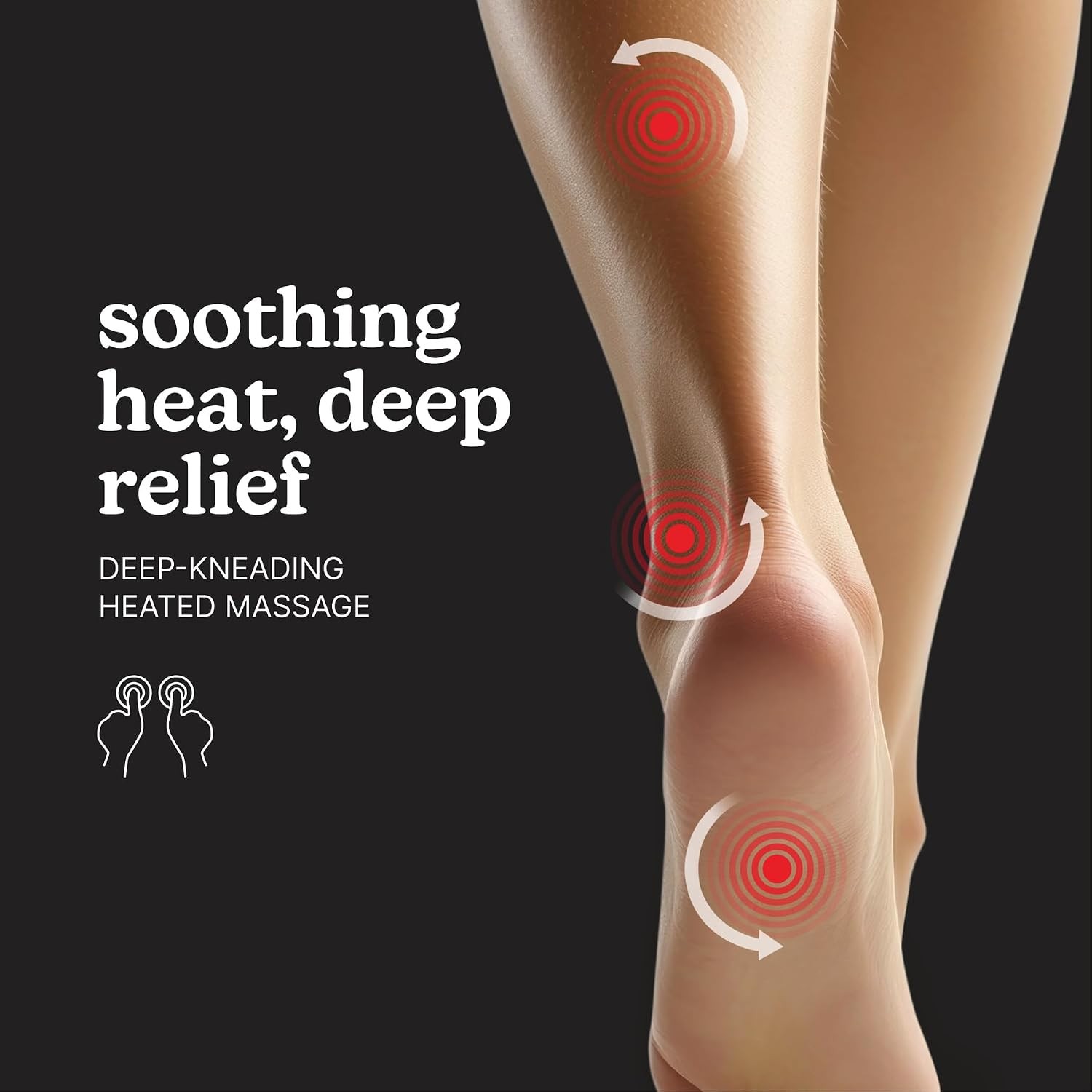 Homedics Foot Calf Massager with Heat Shiatsu