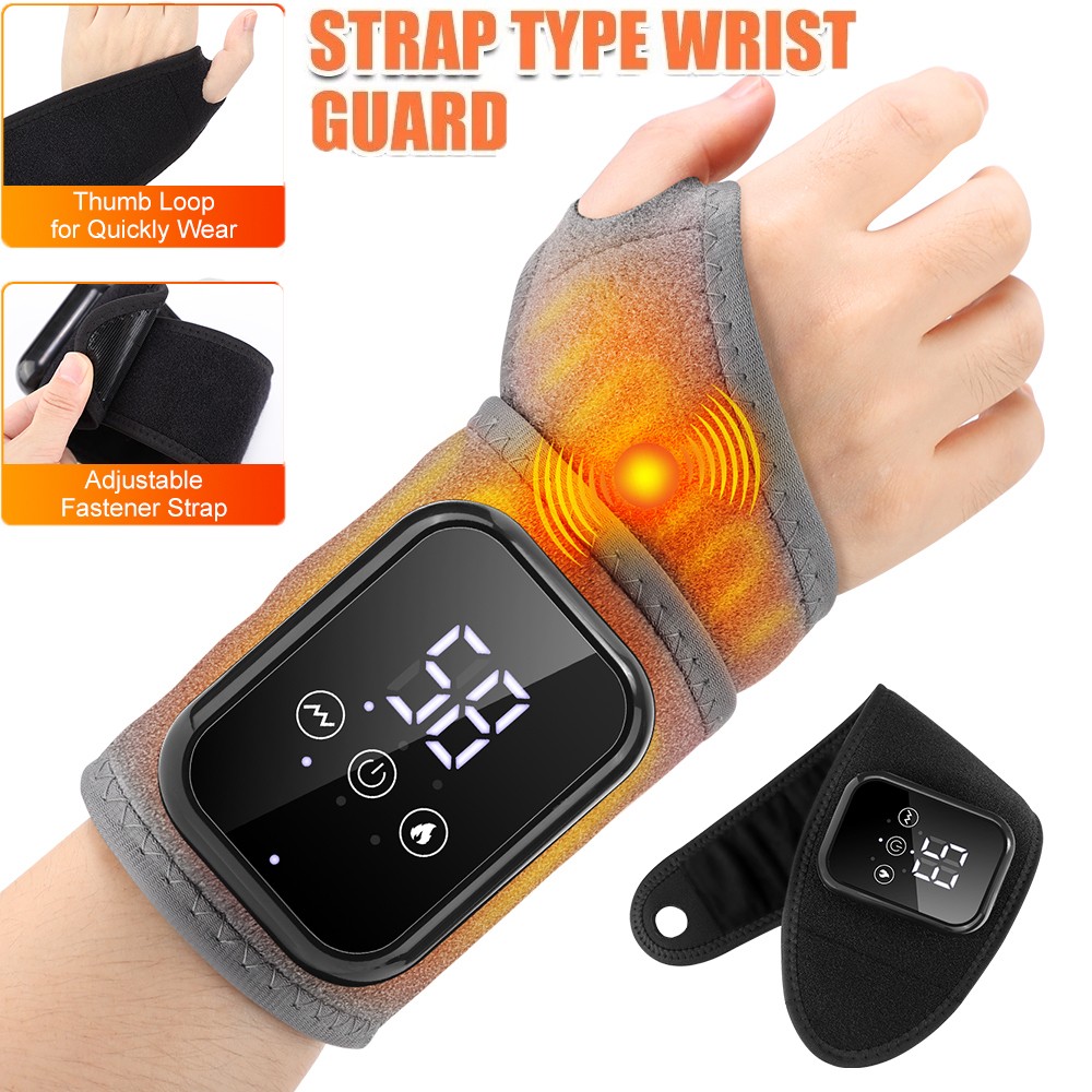 Electric Wrist Heating Pad USB Heated Wrist Brace Support for Arthritis Joint