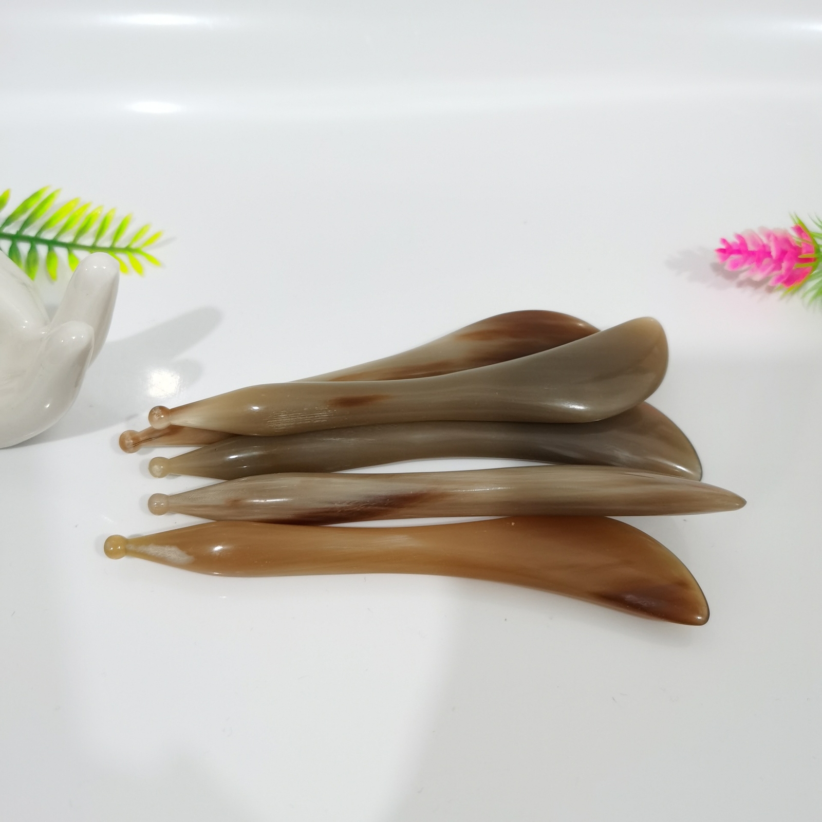Natural Yak Horn Gua Sha Tool Face Special Point Tool Gua Sha Tools Massage Tool