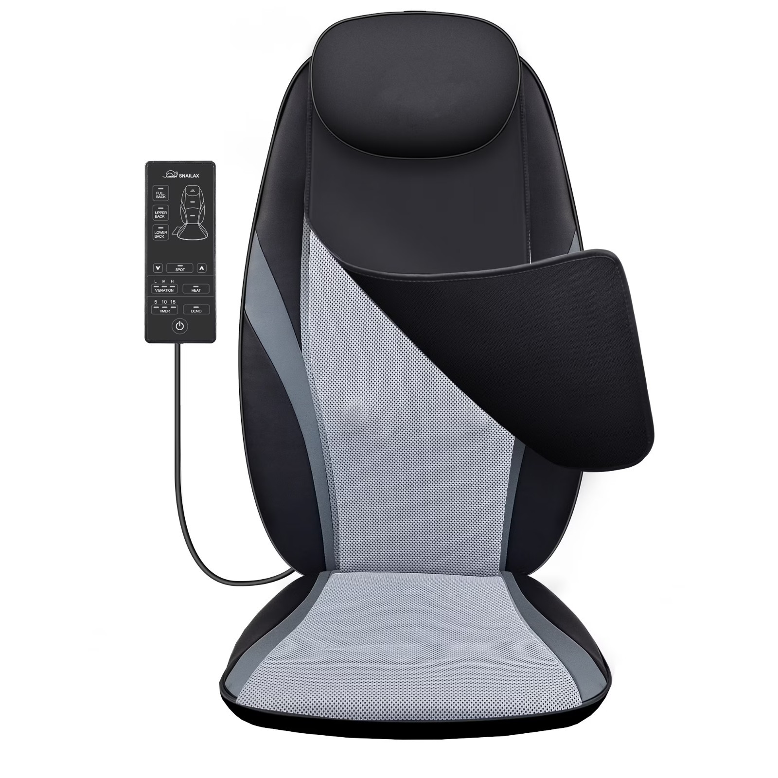Deep Kneading Heated Back Massager for Full Back Muscle Comfort