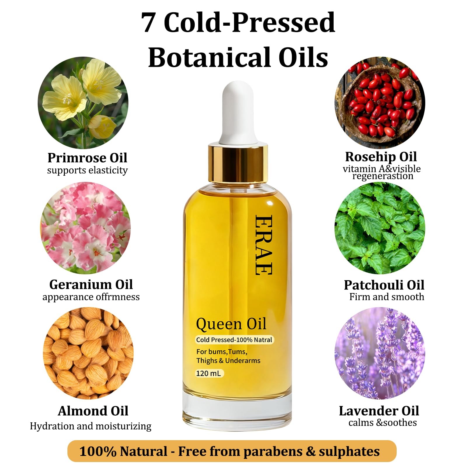 savari Erae Queen Oil – Face & Body Oil for Crepey Skin, Restores Lipid Barri…