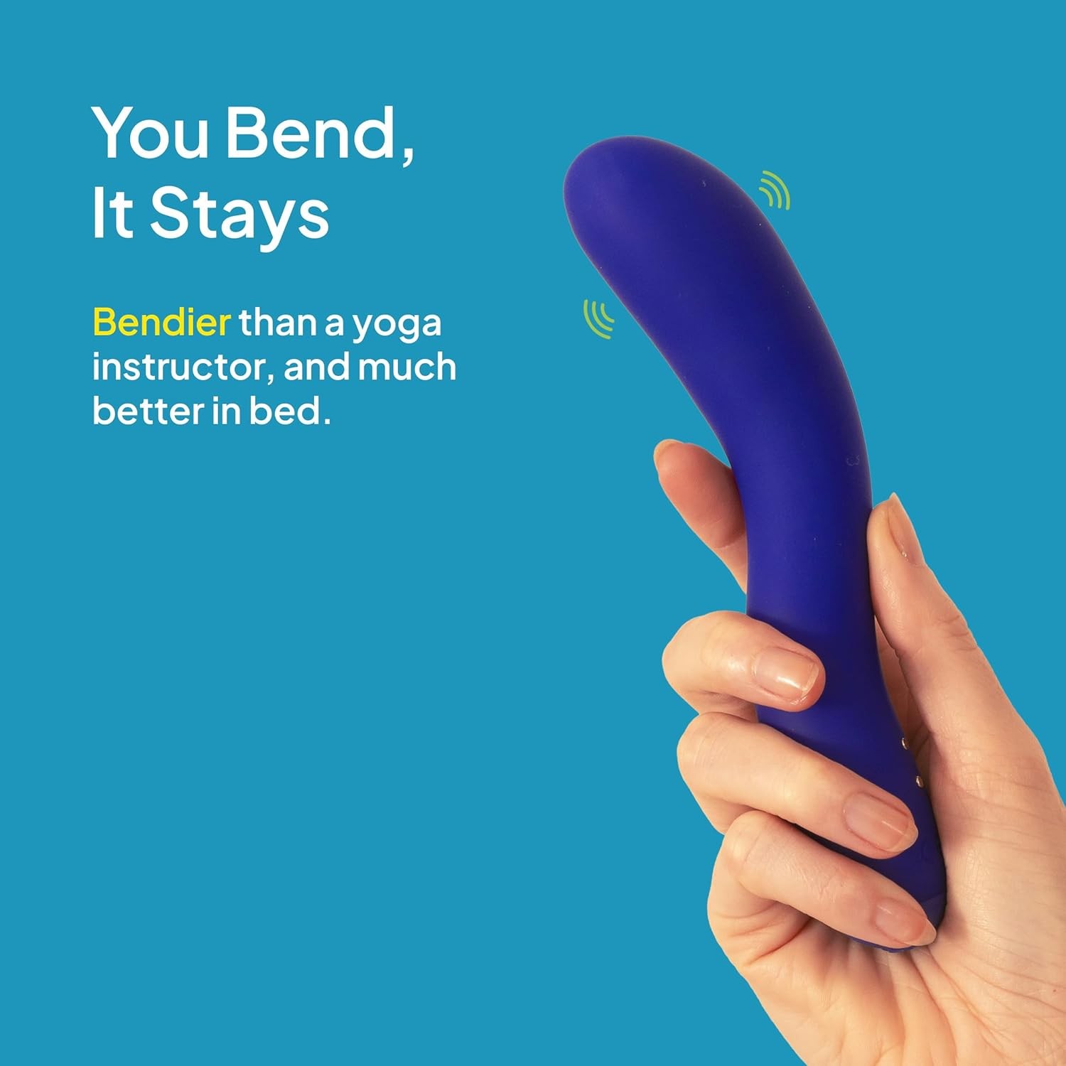Hello Cake Bendy Vibe – Flexible Personal Massager with 10 Vibrating Modes – Bod