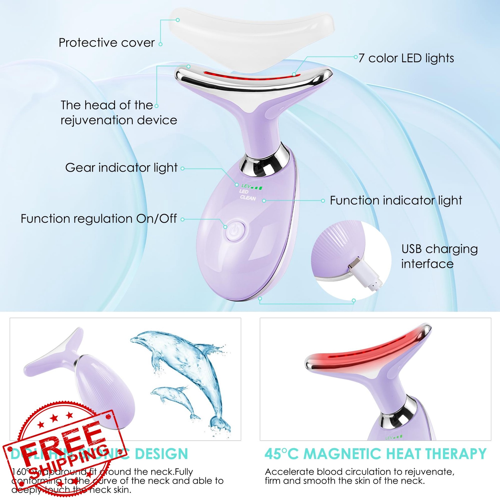 Doset Facial Massager Light Purple