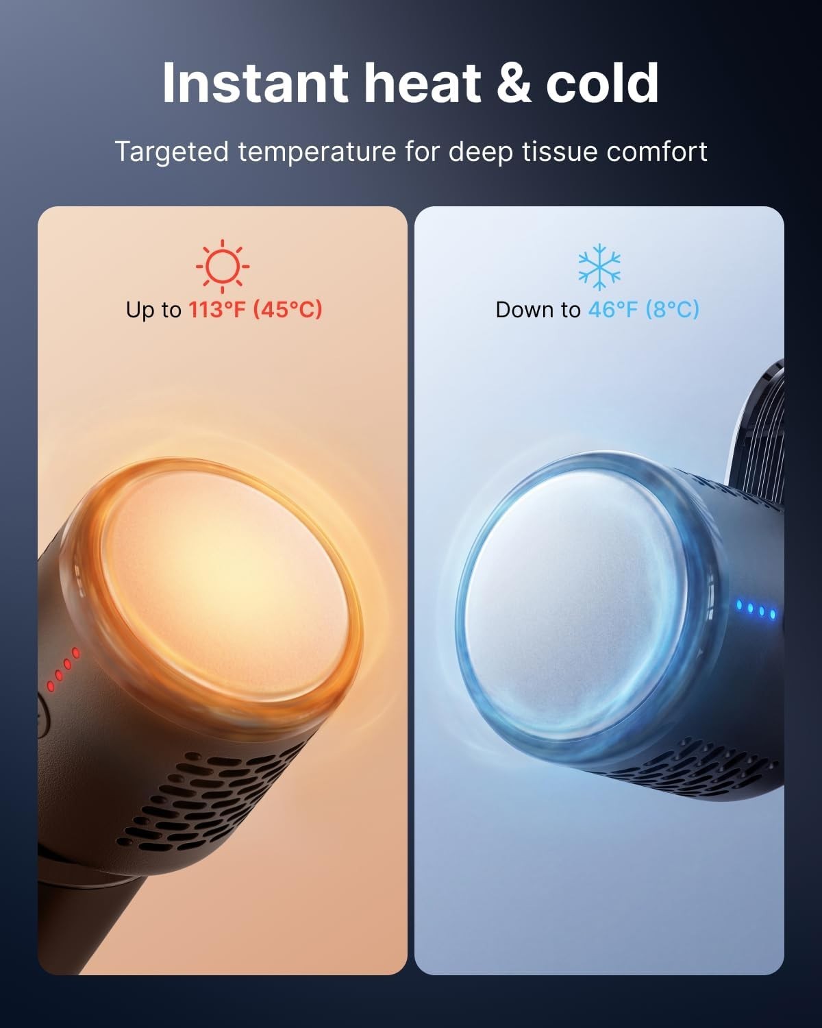 Travel-Friendly Deep Tissue Massager with 5 Heads – Muscle Relaxation Anywhere
