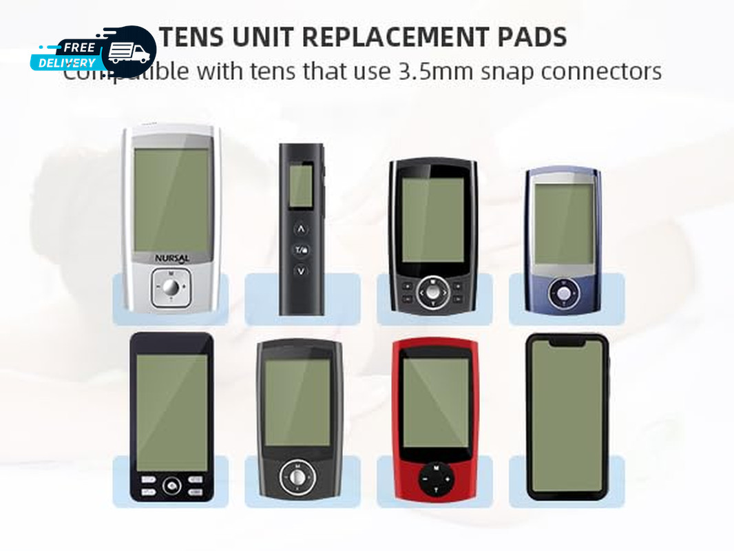 TENS Unit Electrode Pads 20 Pack 3.5Mm Snap EMS Replacement Pads Electrotherapy