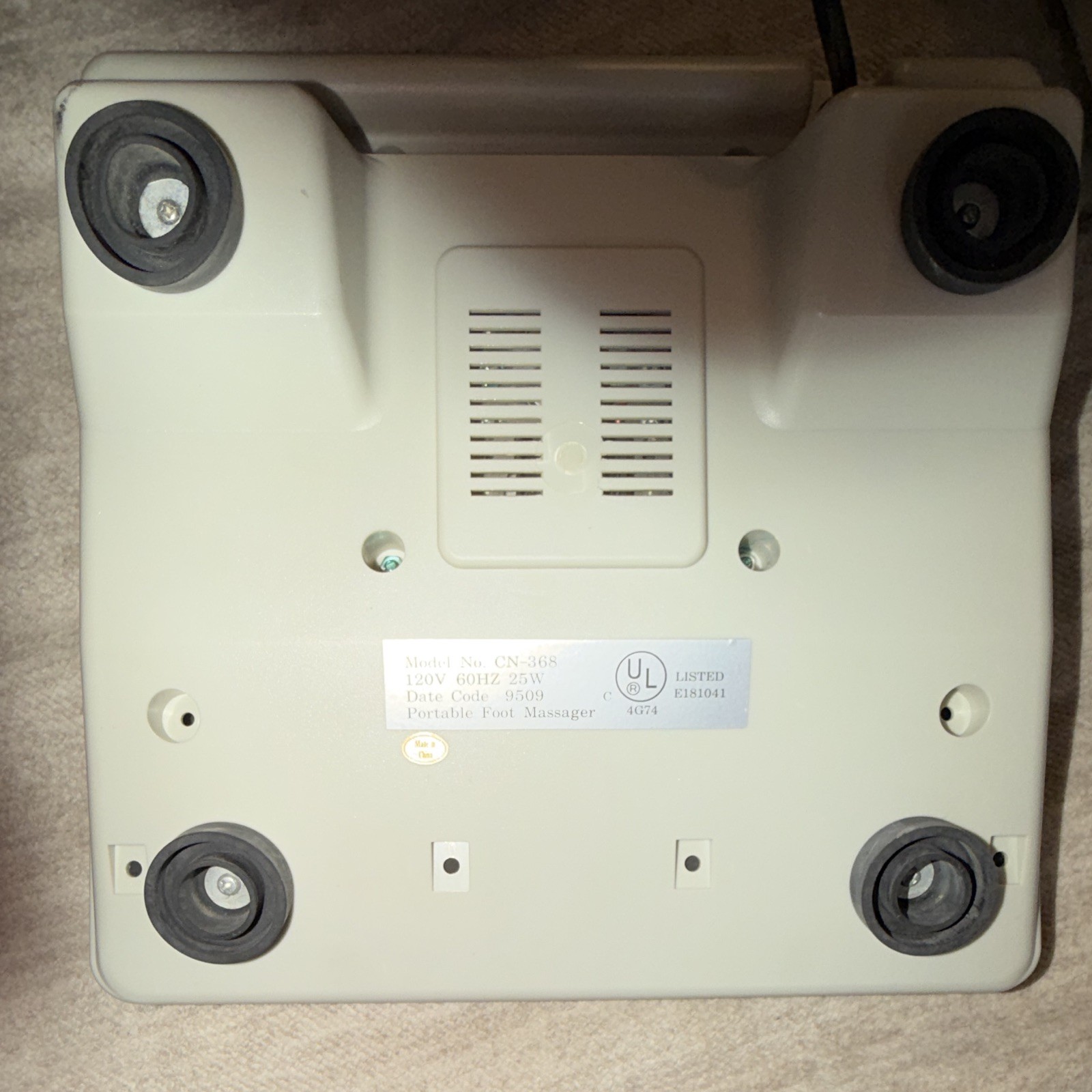 CN-368 Vibrating Foot Massager Platform, Portable Multispeed, UL Listed