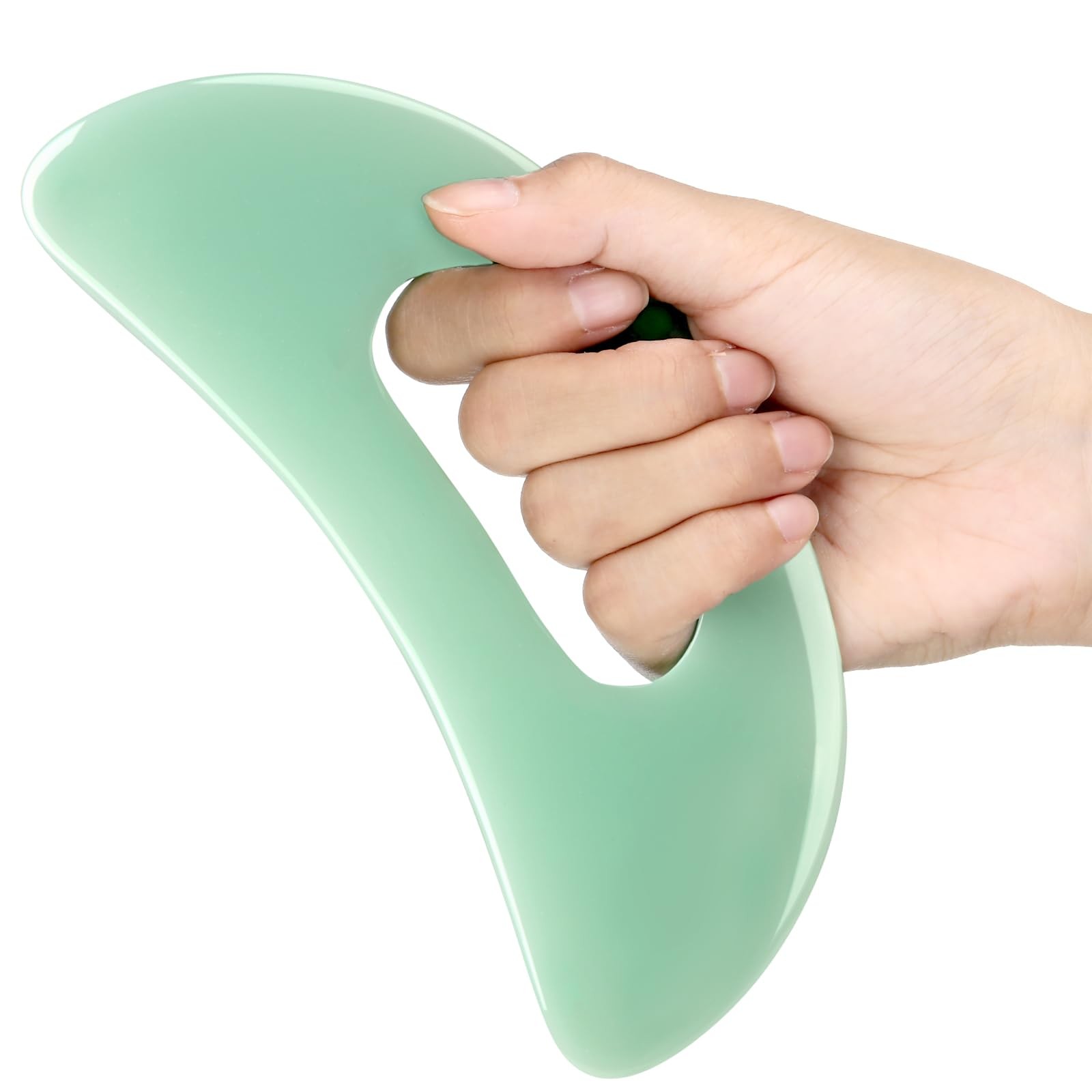 Gua Sha Massage Tool with Handle Resin Massage Tools Lymphatic Drainage Massa…