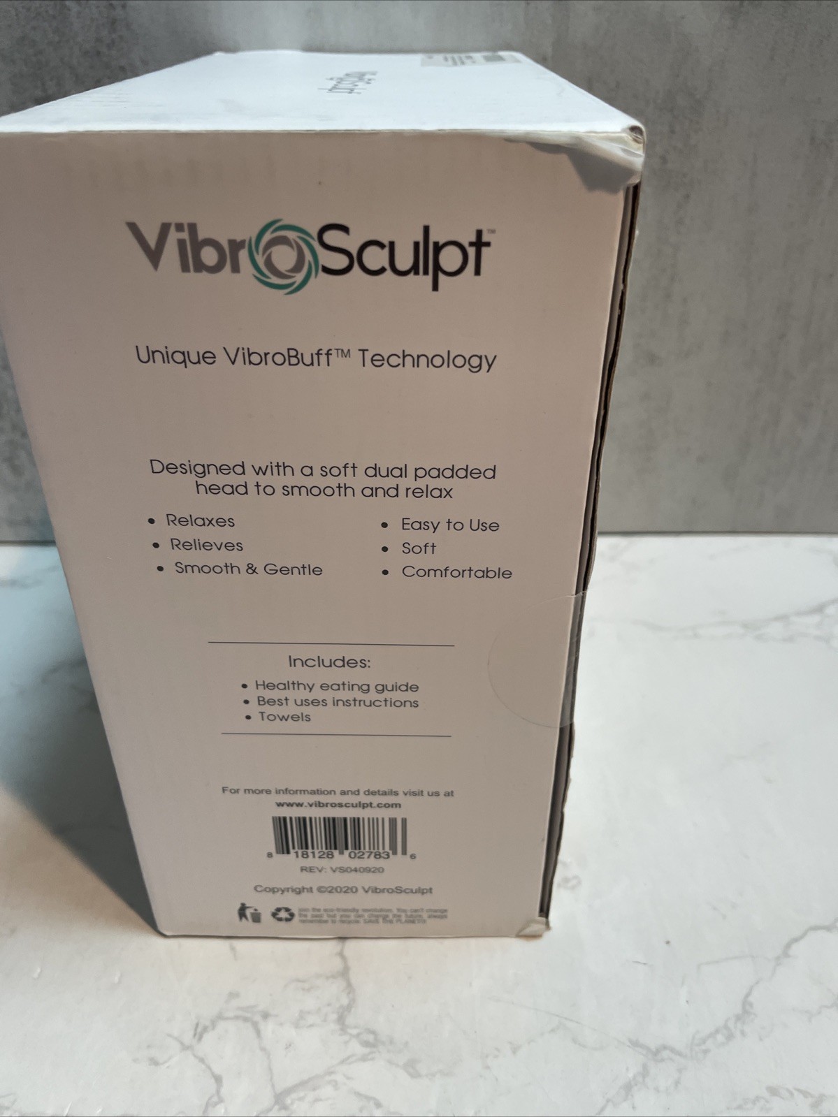 Vibro Sculpt Electric Deep Tissue Massager Cellulite Remover White NEW Sealed