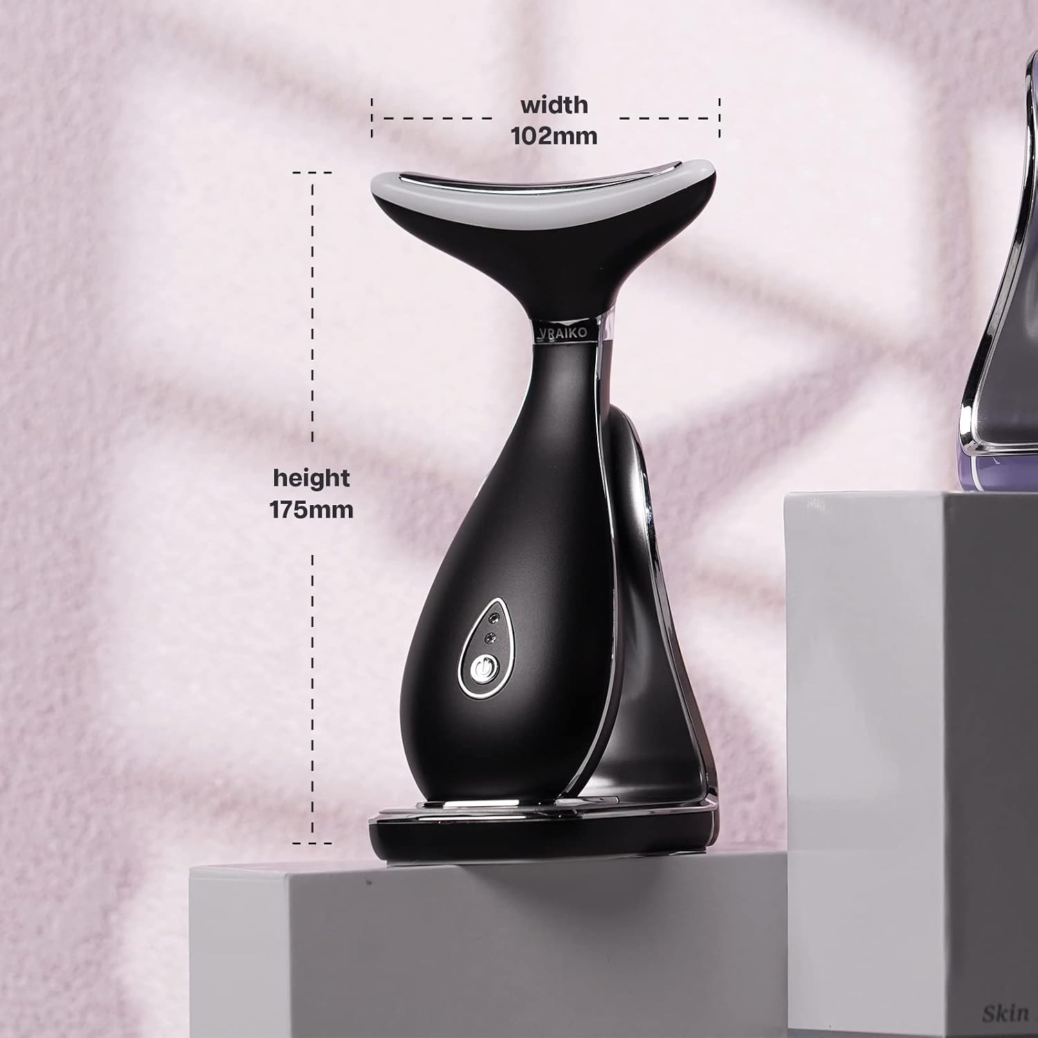 Frosted Black Neck & Face Rejuvenation Massager