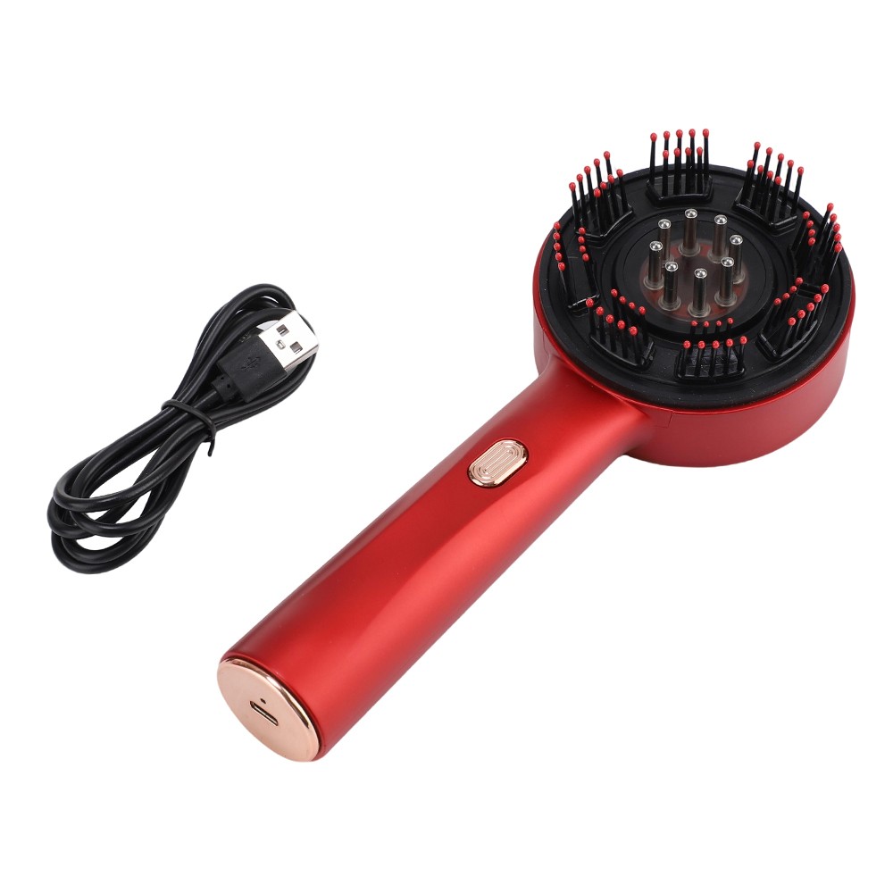 Upgrade Electric Scalp Massager Brush Massage Comb – Red Light Therapy & Oil US