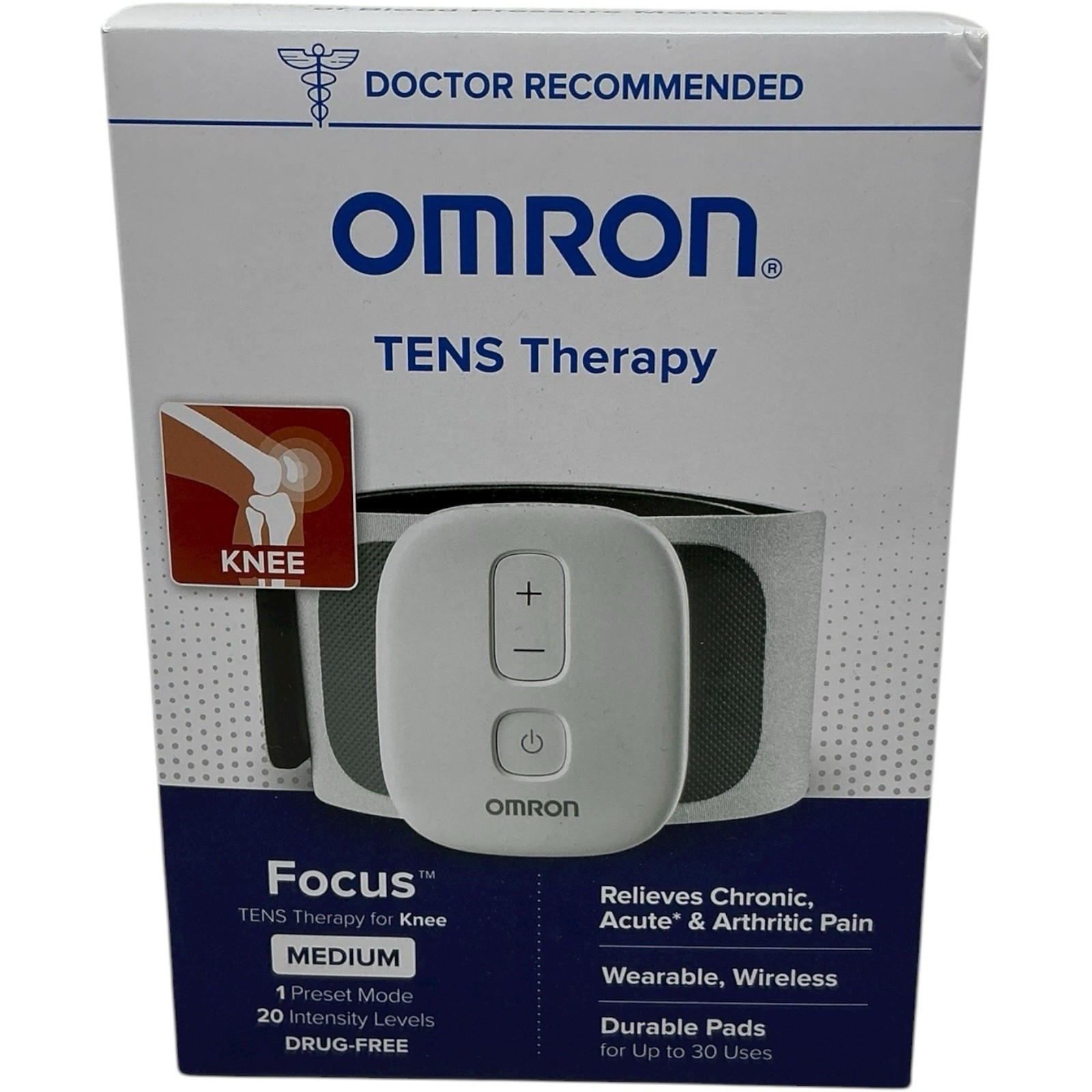 Omron Focus TENS Therapy for Knee Unit Wireless Muscle Stimulator Medium