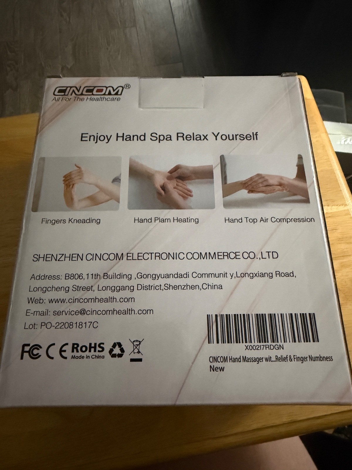 Cincom Cordless Rechargeable Hand Massager