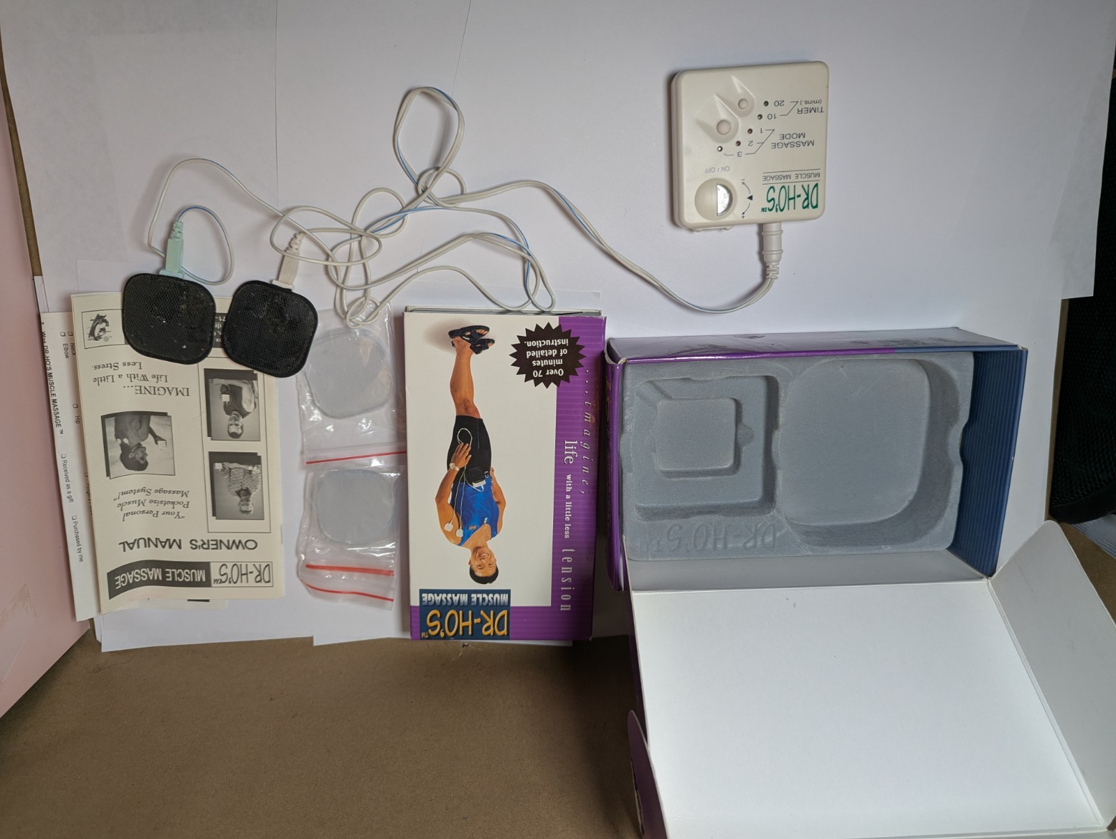 Dr. Ho’s Double Massage Device Electrodes Massager – Pain Therapy- See Photos
