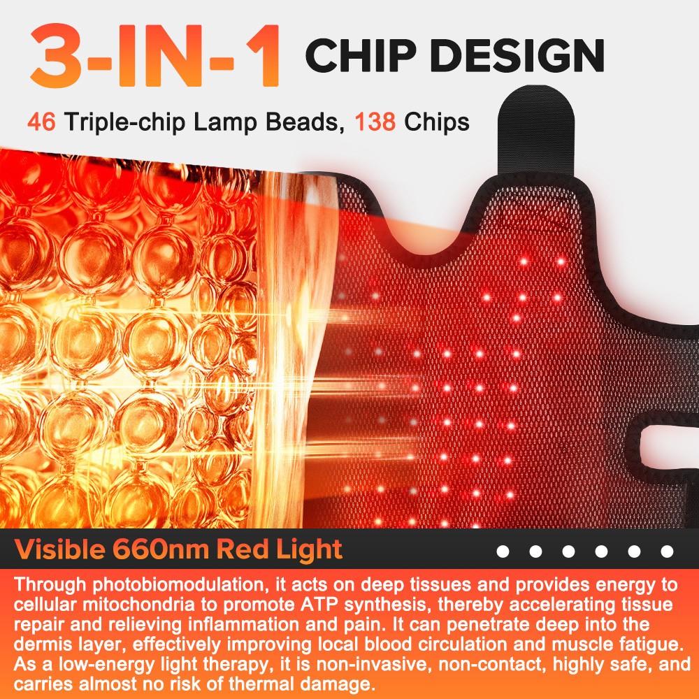 Red Light Therapy Ankle Massager for Neuropathy Pain Relief 5 Vibration Modes