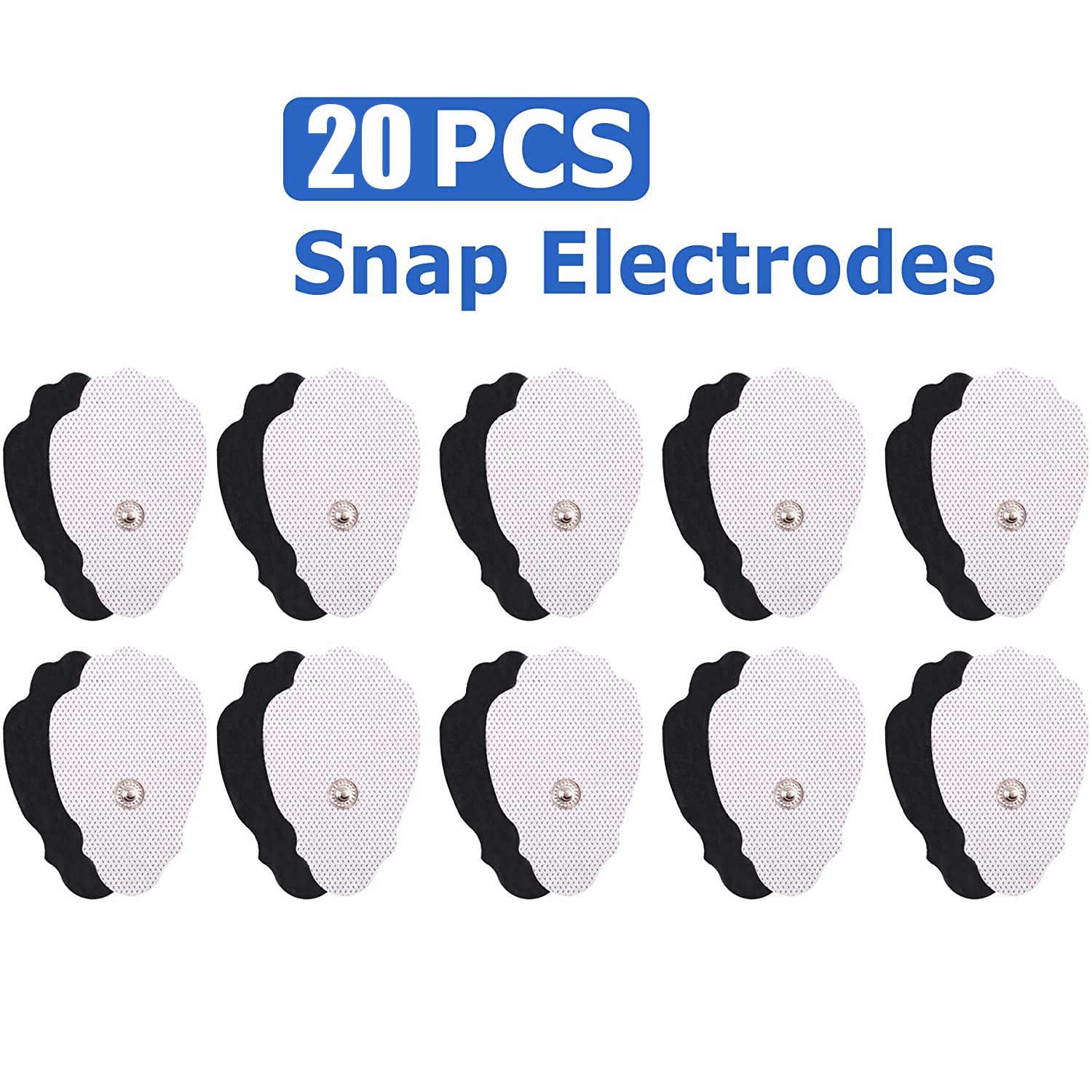 20Pack Replacement Pads for Massagers Tens Units electrode Pads White Cloth USA