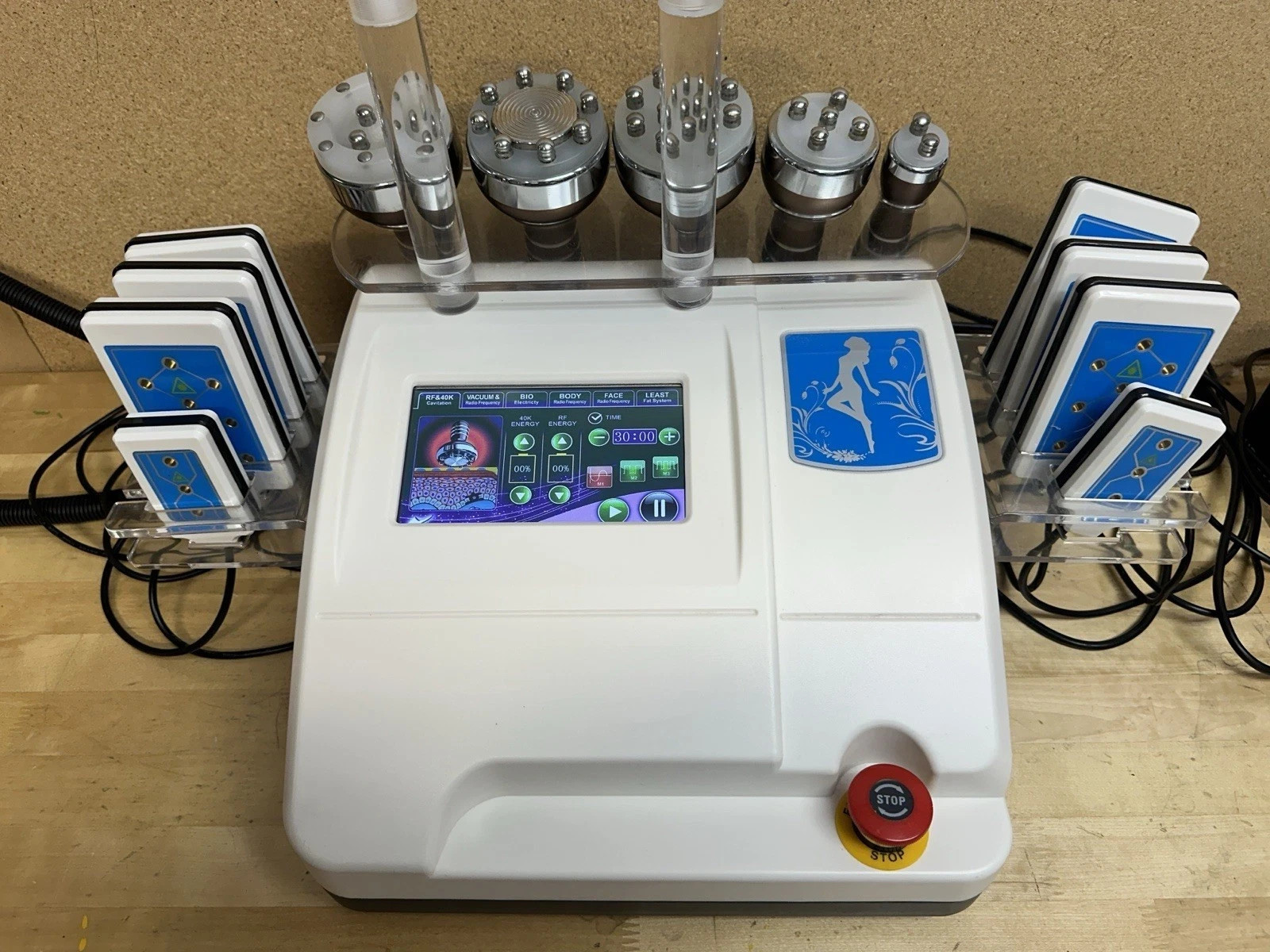 2 Polar BIO Electricity Head (4 Pin) for Ultrasonic 40k Cavitation RF Gray